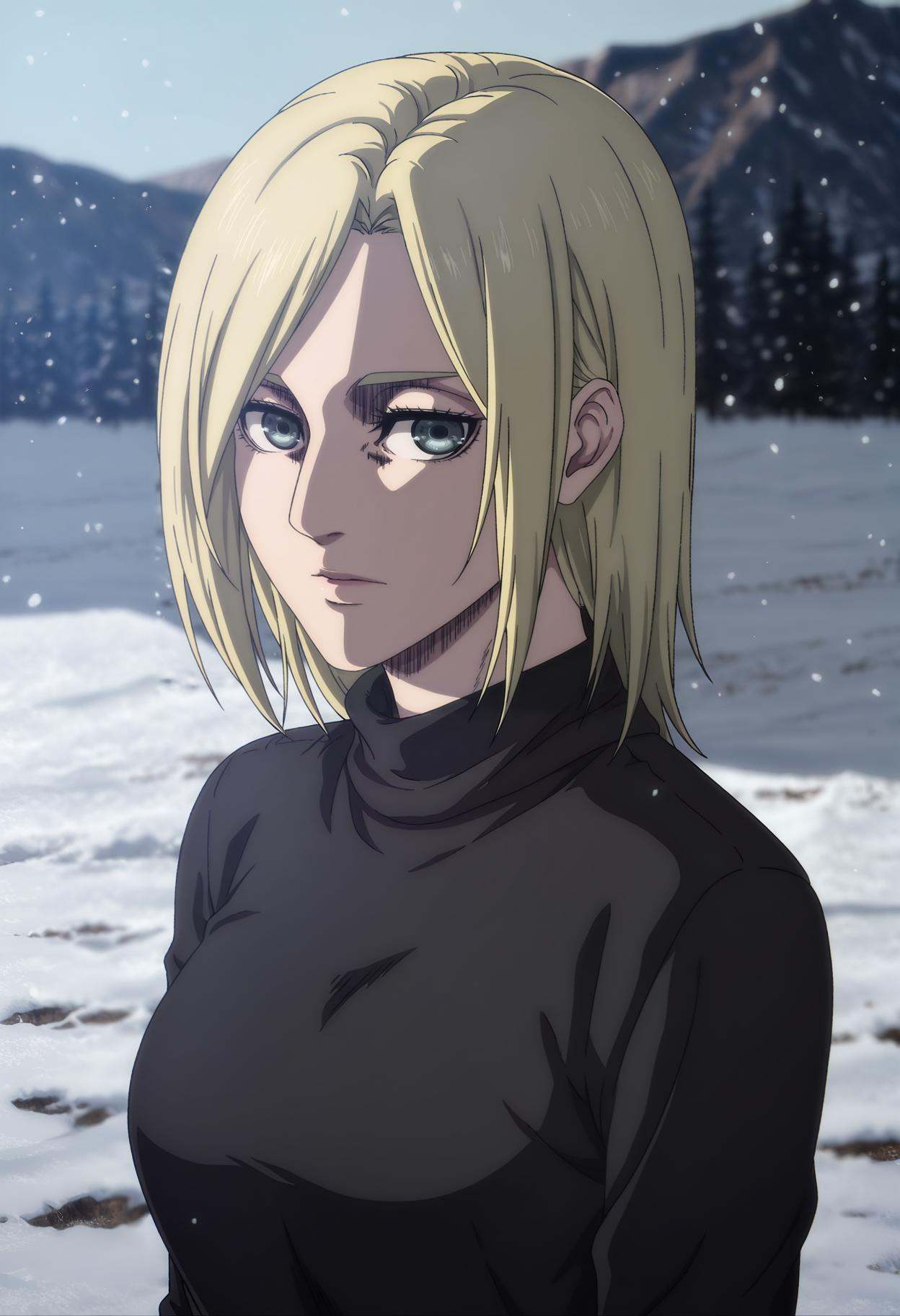 annie leonhart,  depth of field,  1girl on Tensor.Art