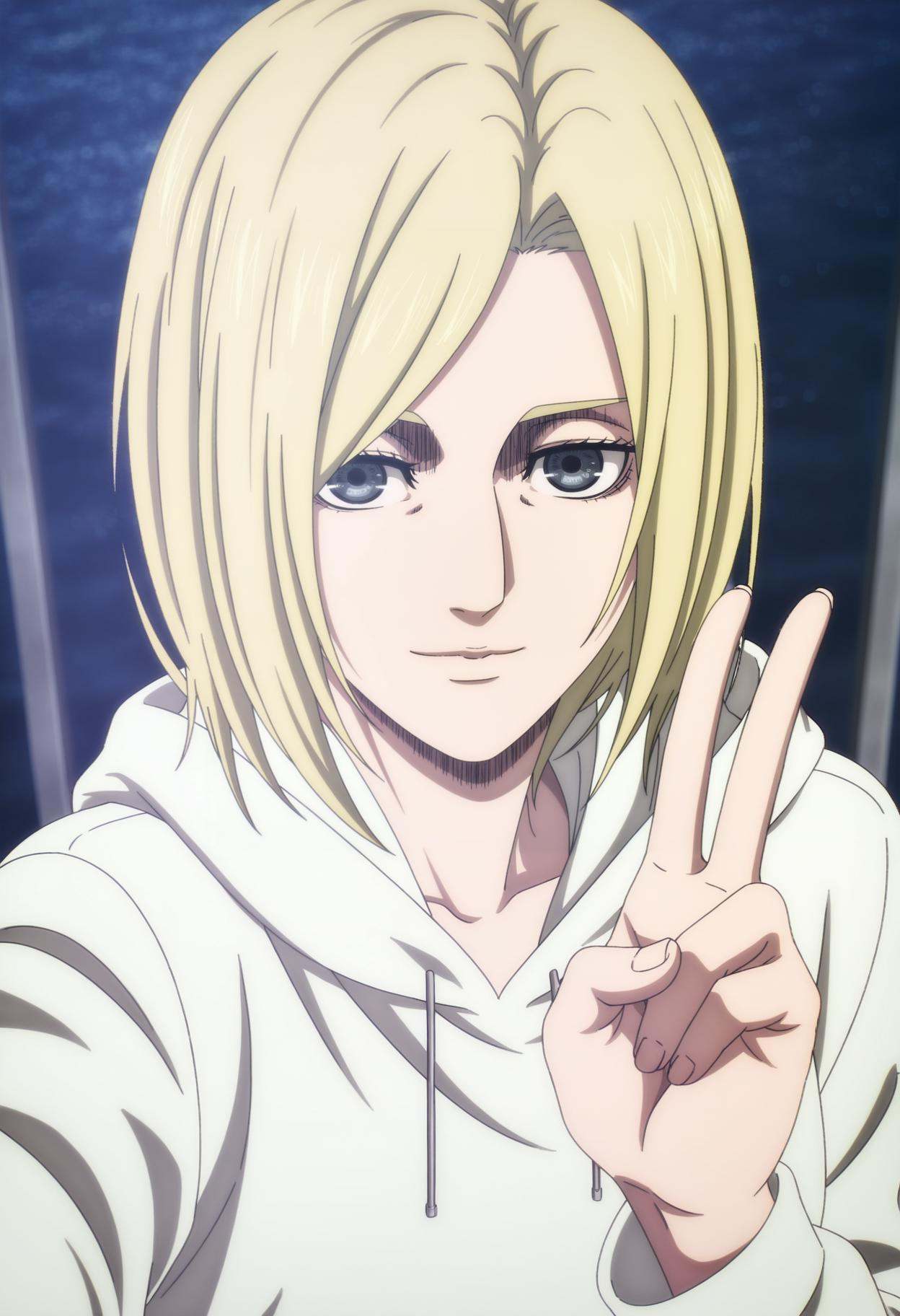 anime screencap,  annie leonhart,  depth of field on Tensor.Art