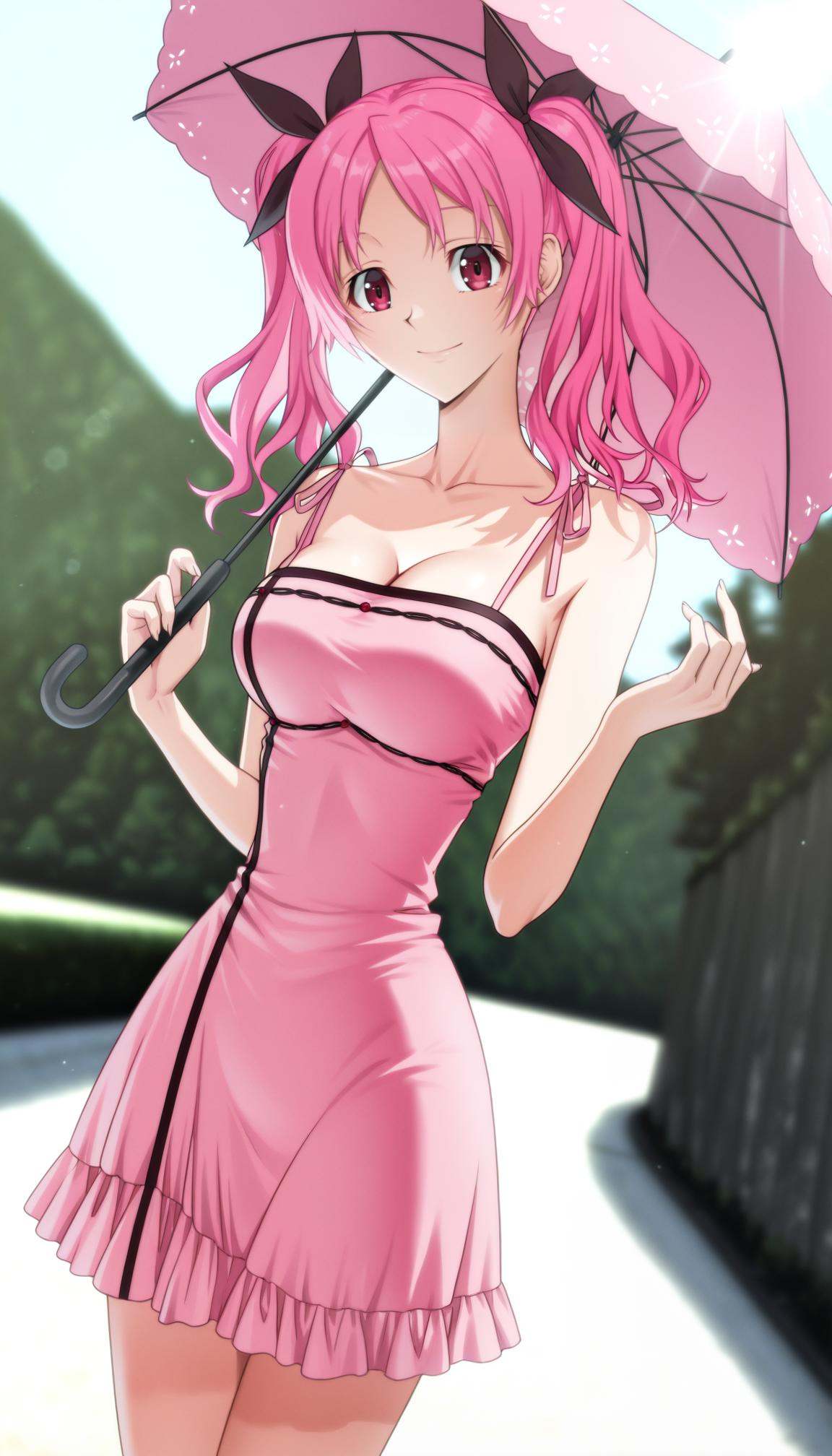 megumi shimizu,  1girl,  pink hair on Tensor.Art