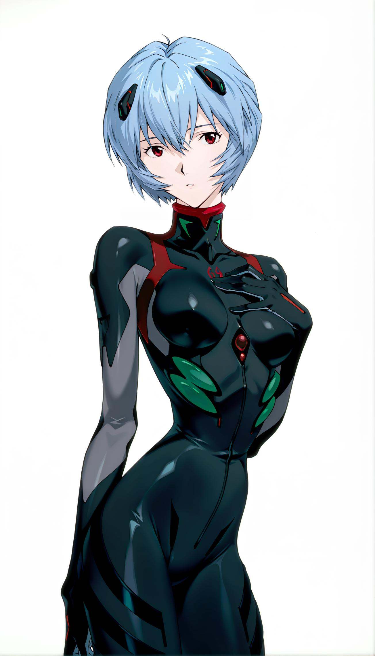 ayanami rei,  1girl,  short hair on Tensor.Art