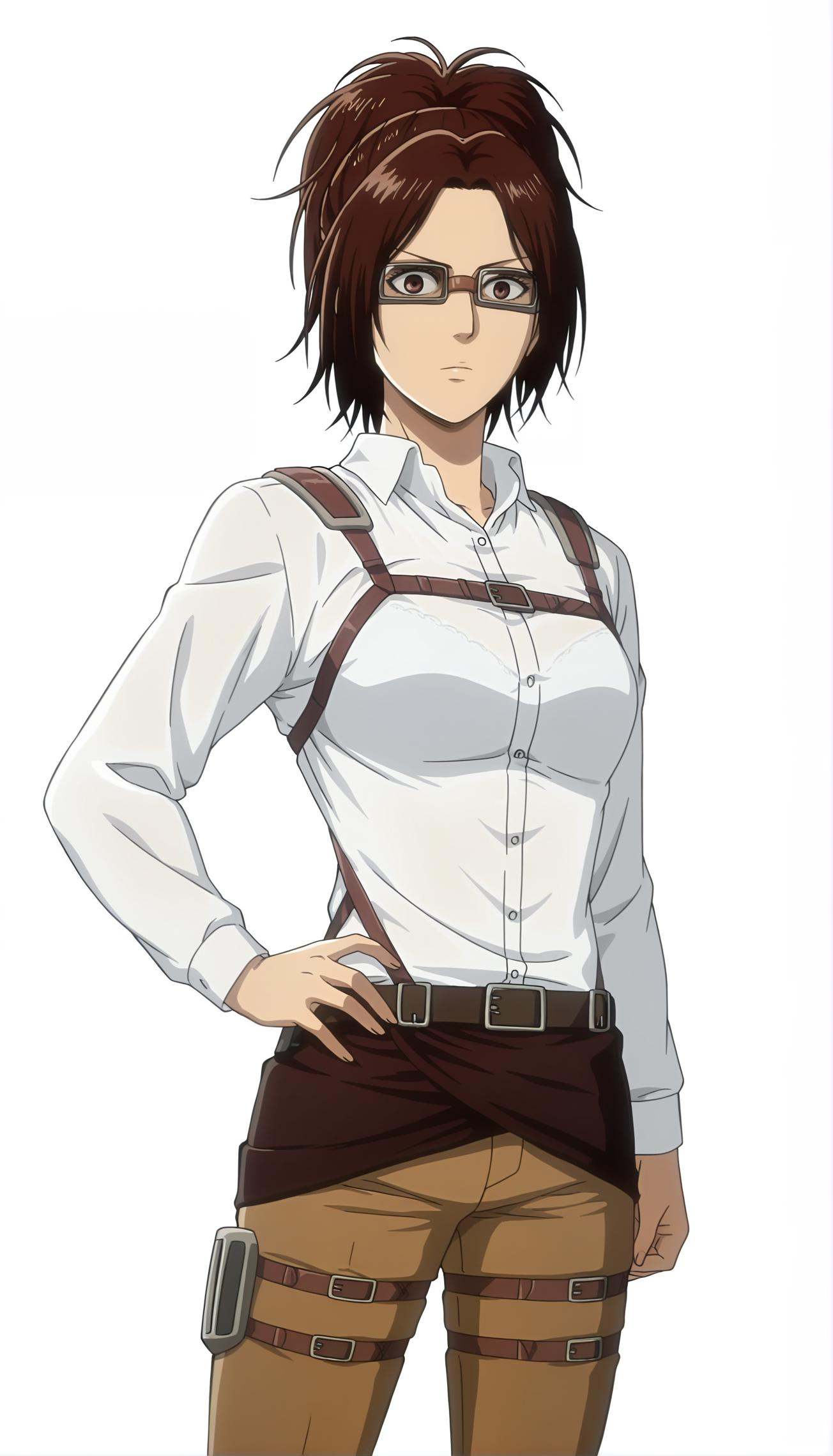 hange zoe,  1girl,  brown hair on Tensor.Art