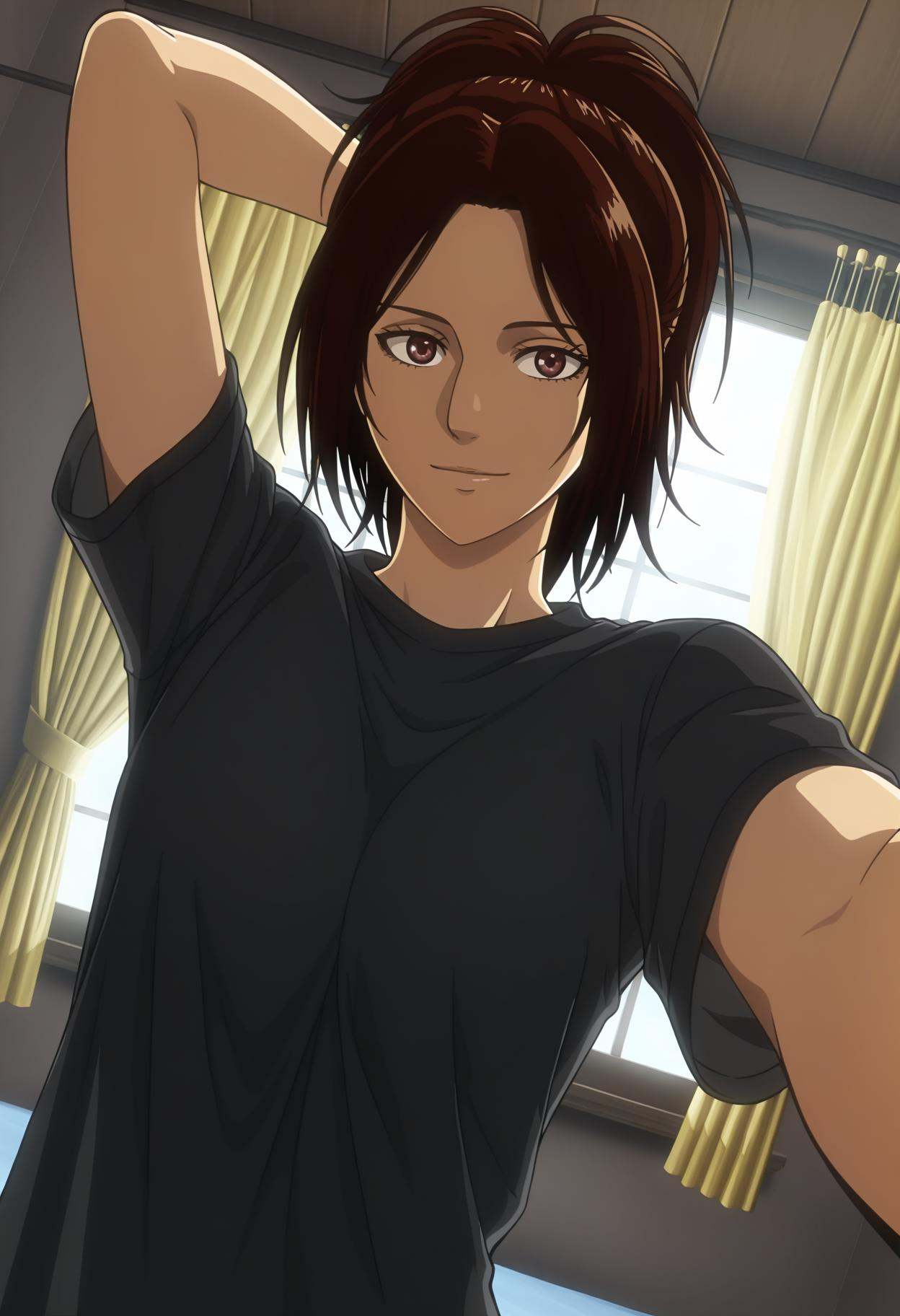 hange zoe,  1girl,  brown hair on Tensor.Art