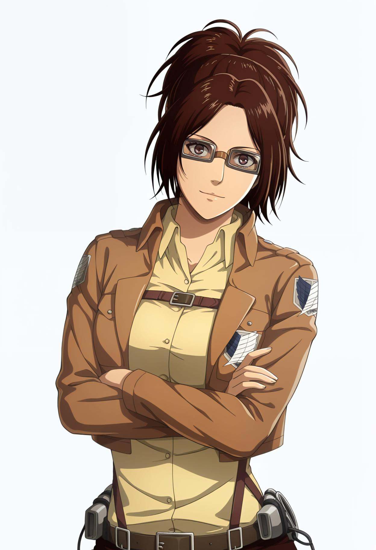 hange zoe,  1girl,  brown hair on Tensor.Art