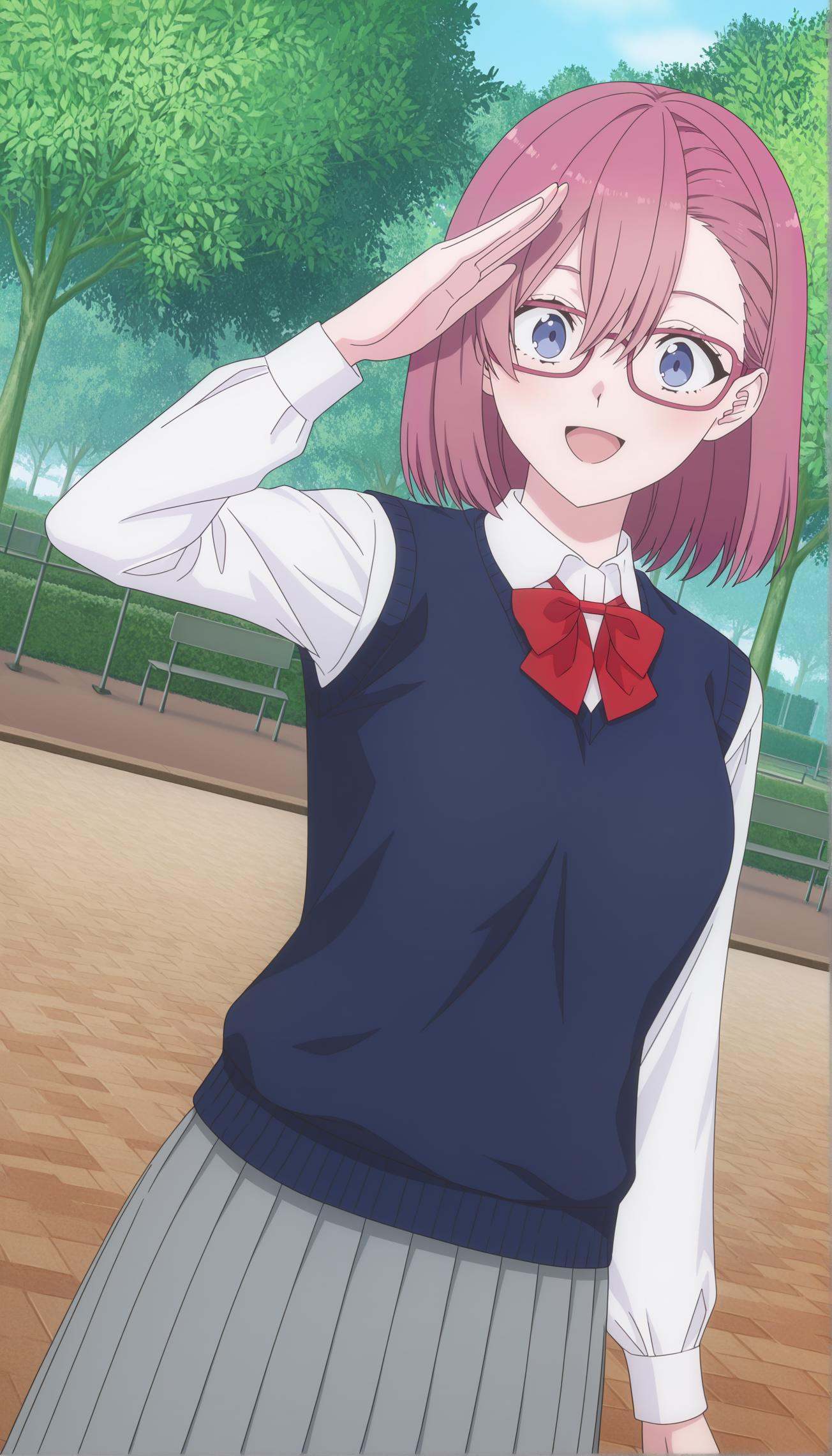 amano ririsa,  1girl,  pink hair on Tensor.Art