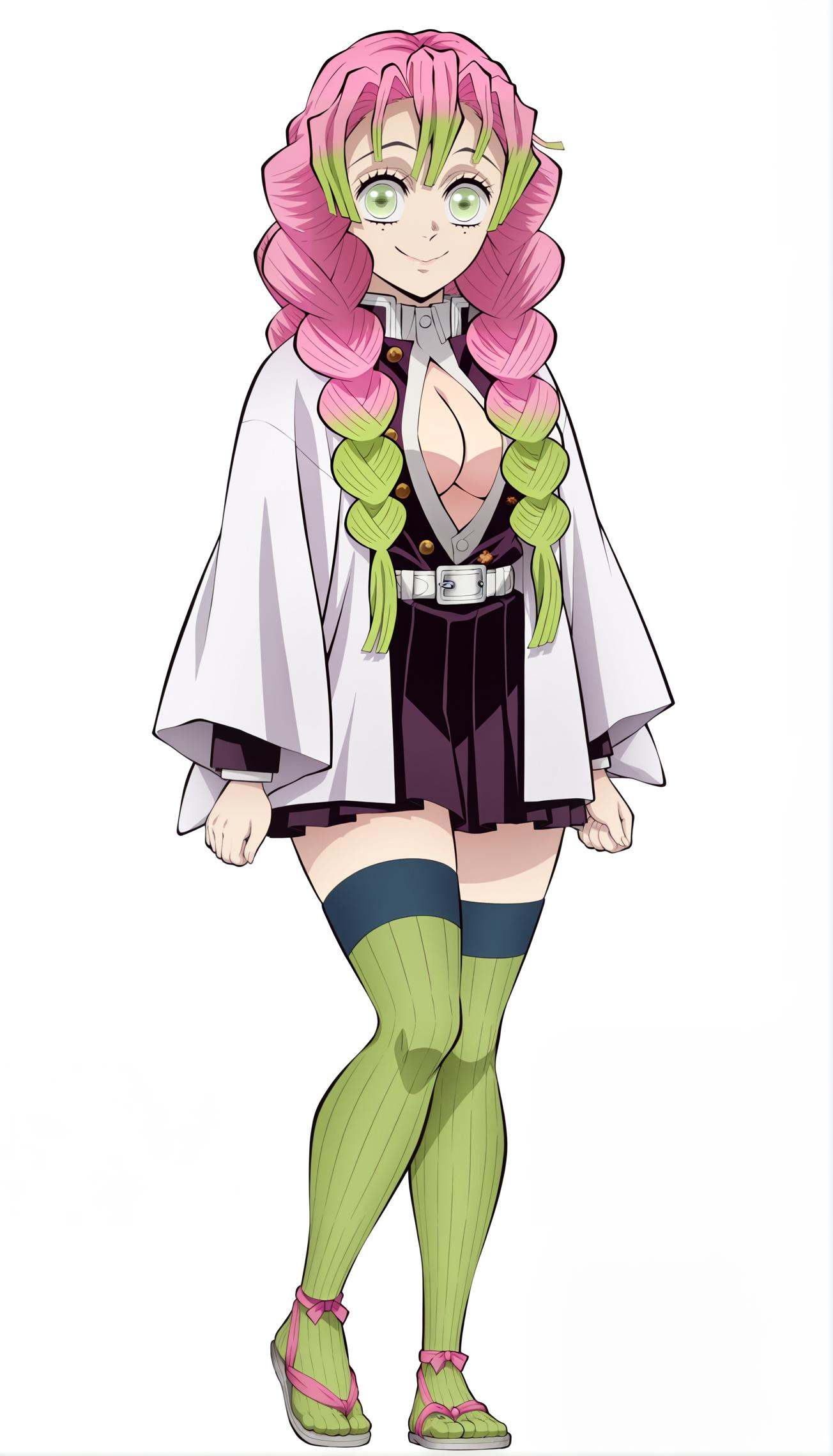 anime coloring,  anime screencap,  kanroji mitsuri on Tensor.Art