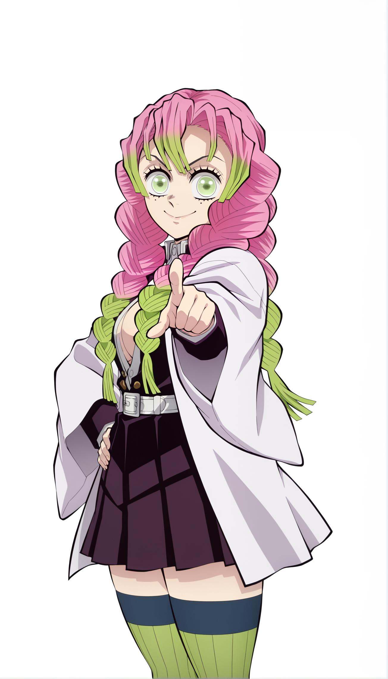 anime coloring,  anime screencap,  kanroji mitsuri on Tensor.Art