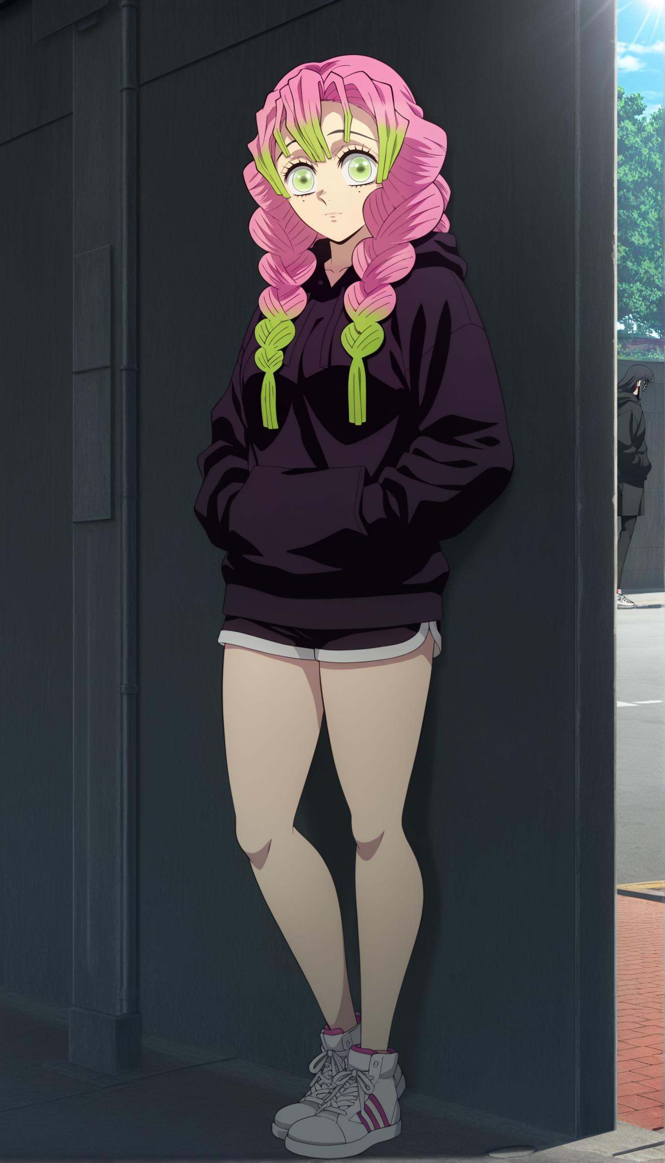anime coloring,  anime screencap,  kanroji mitsuri on Tensor.Art