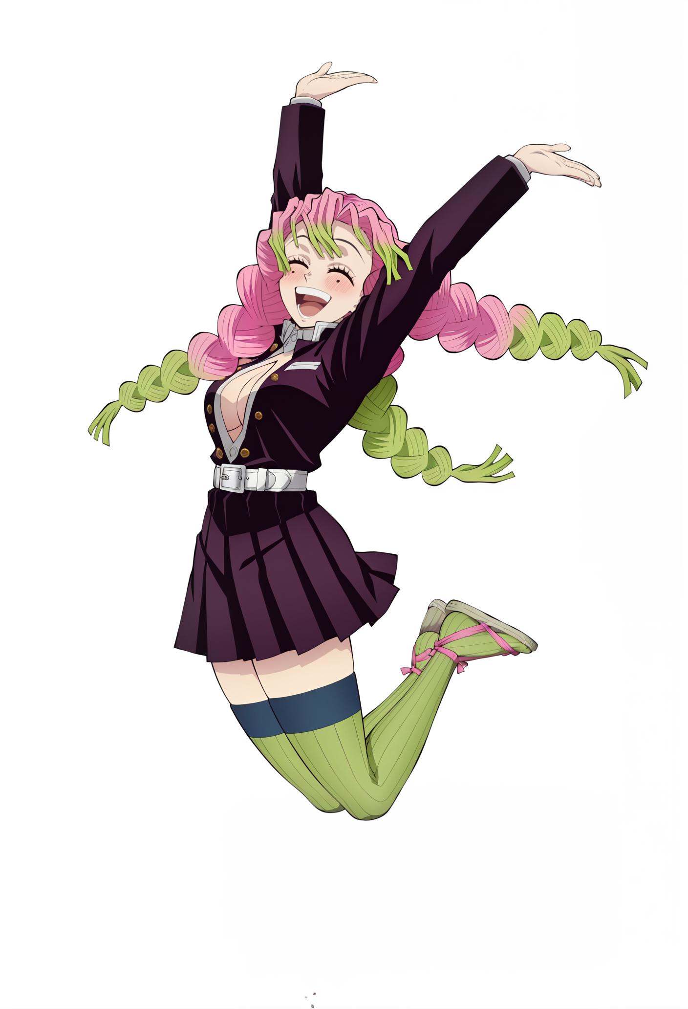 anime coloring,  anime screencap,  kanroji mitsuri on Tensor.Art