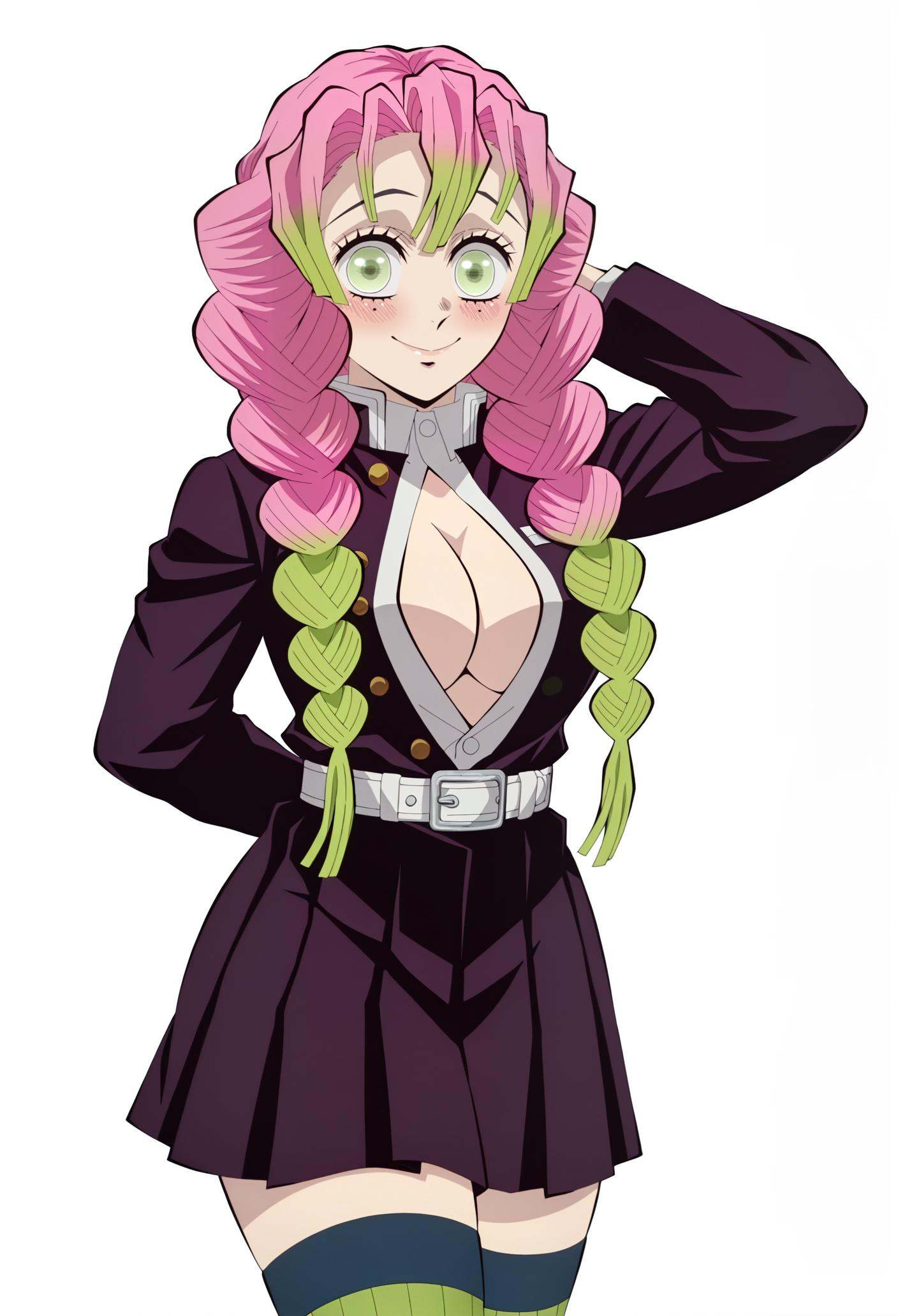 anime coloring,  anime screencap,  kanroji mitsuri on Tensor.Art