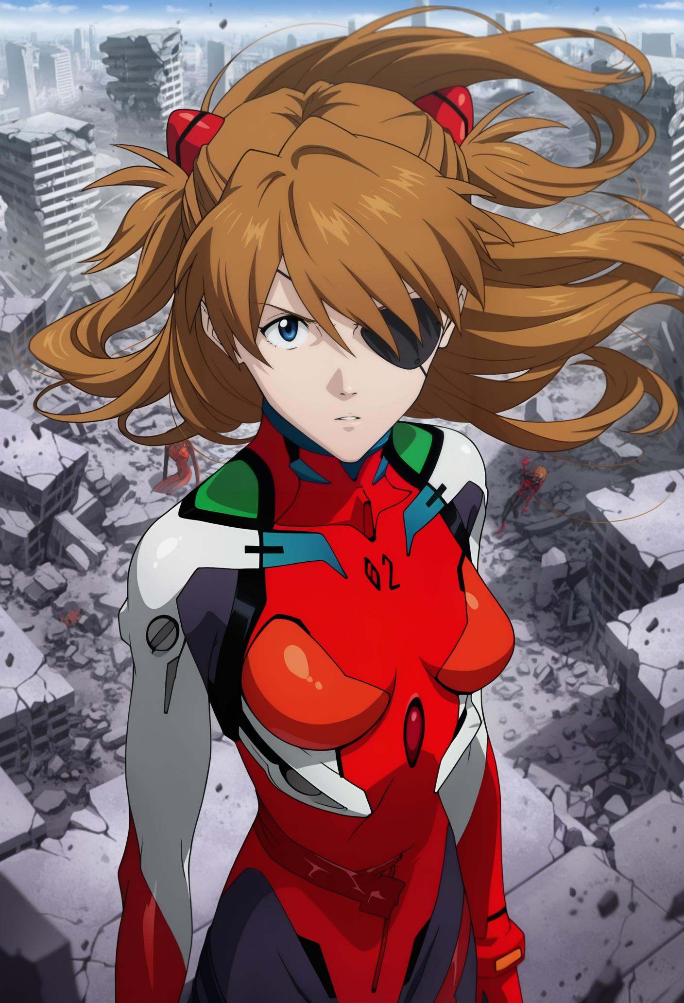 souryuu asuka langley,  1girl,  interface headset on Tensor.Art