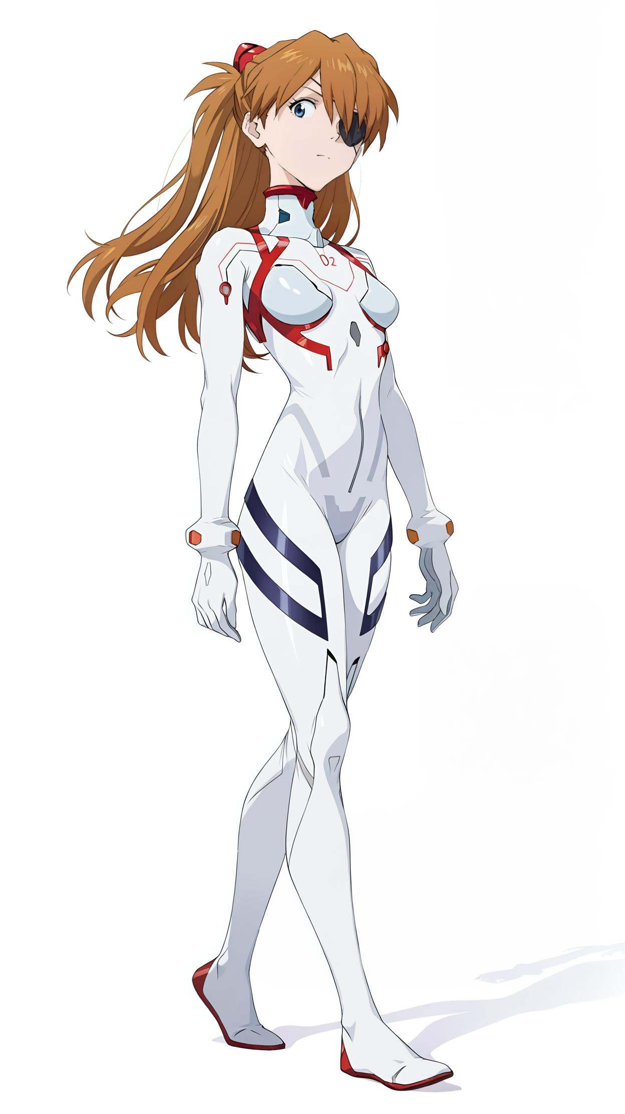 souryuu asuka langley,  1girl,  closed mouth on Tensor.Art