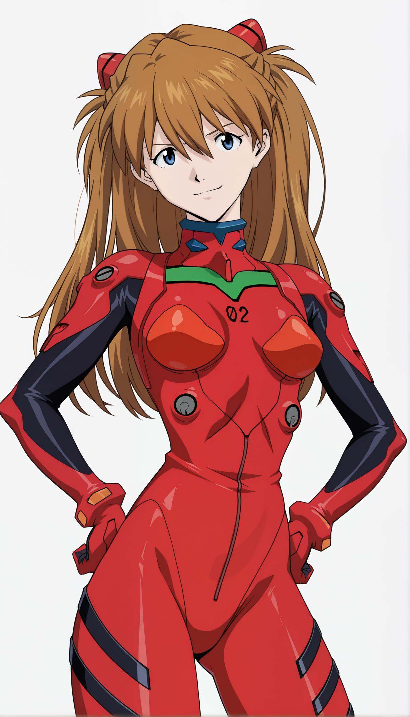 souryuu asuka langley,  1girl,  smile on Tensor.Art