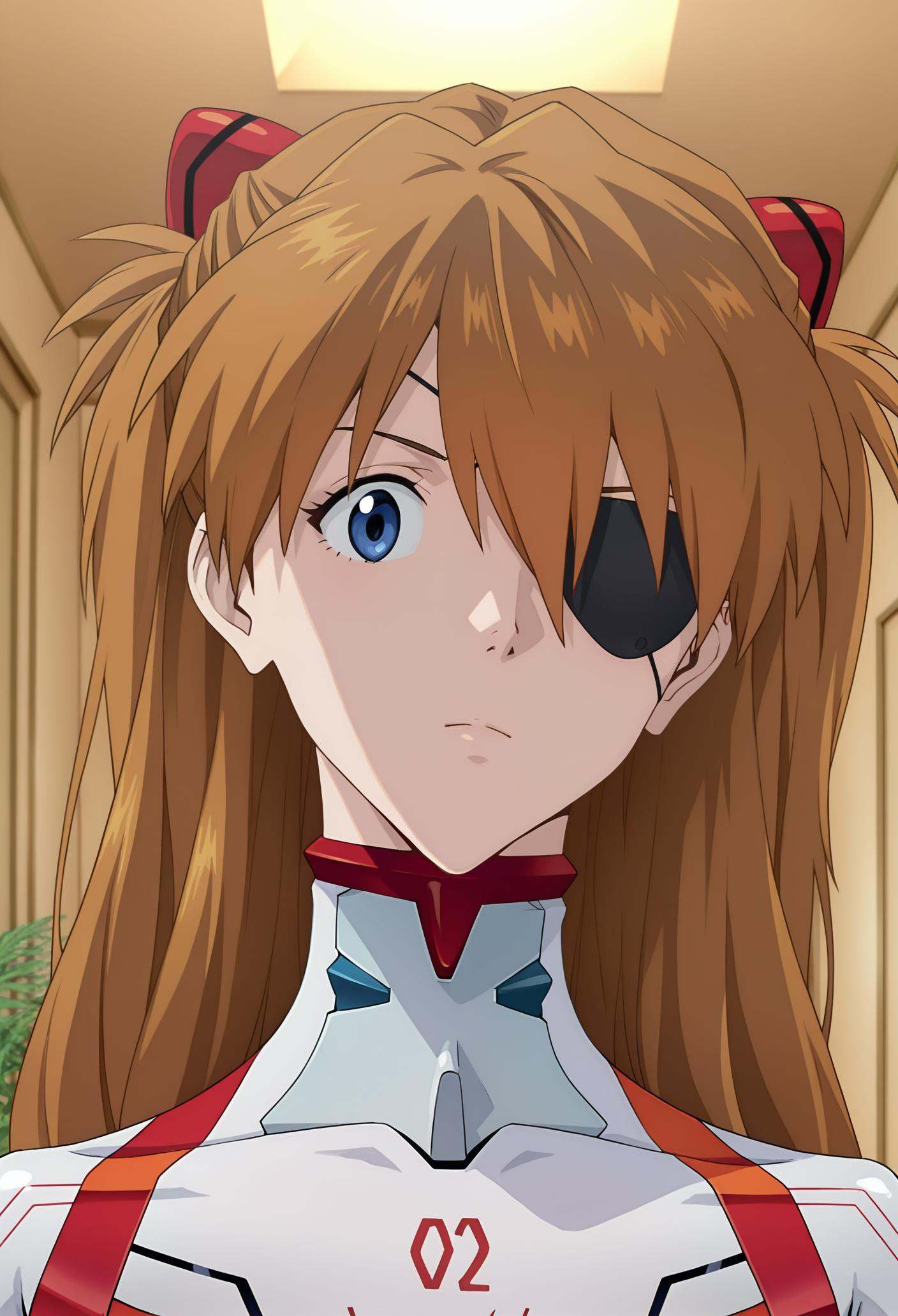 souryuu asuka langley,  1girl,  closed mouth on Tensor.Art