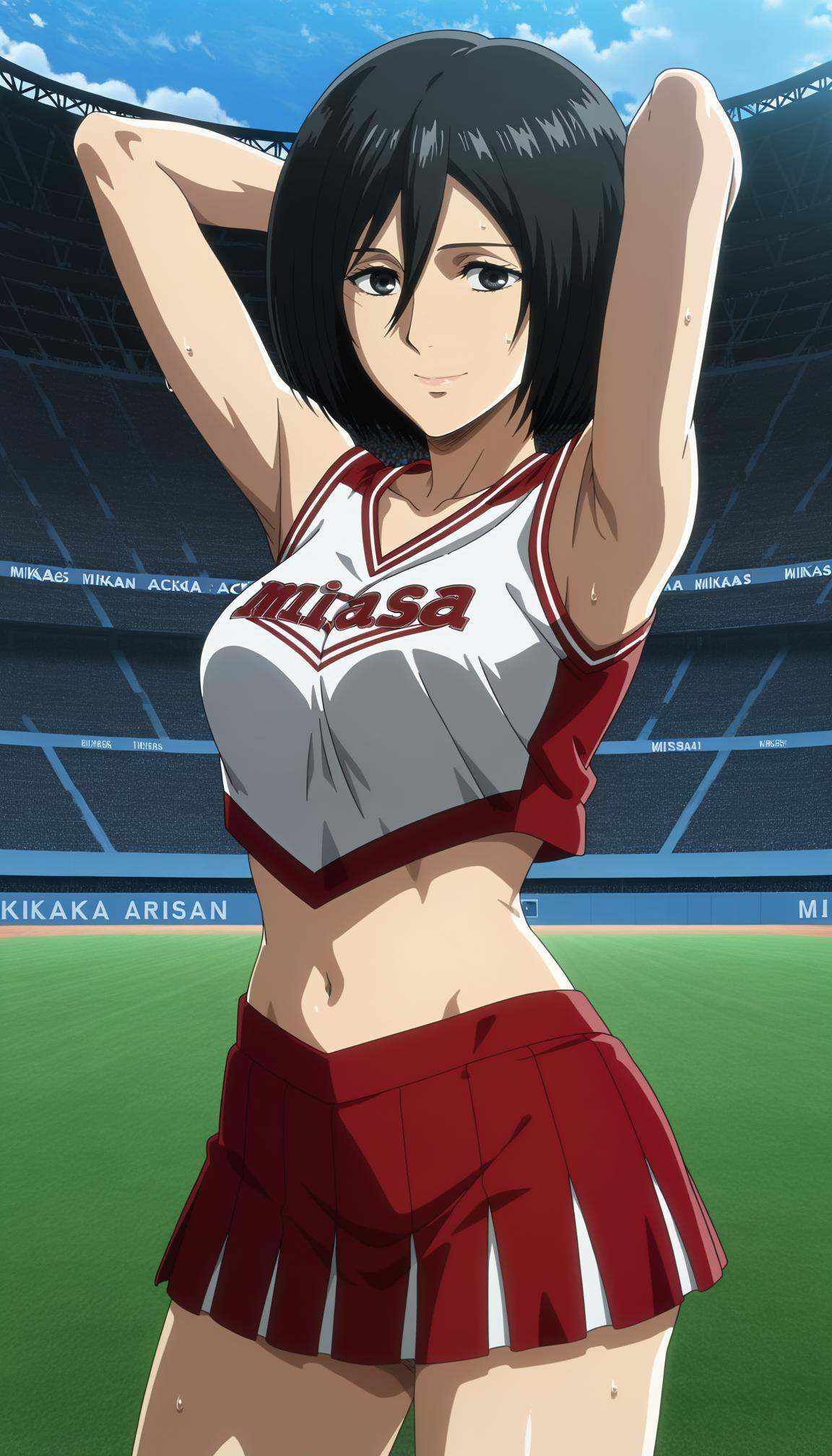 anime coloring,  anime screencap,  mikasa ackerman on Tensor.Art