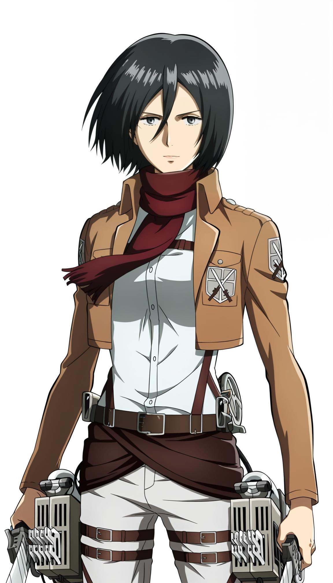 anime coloring,  anime screencap,  mikasa ackerman on Tensor.Art