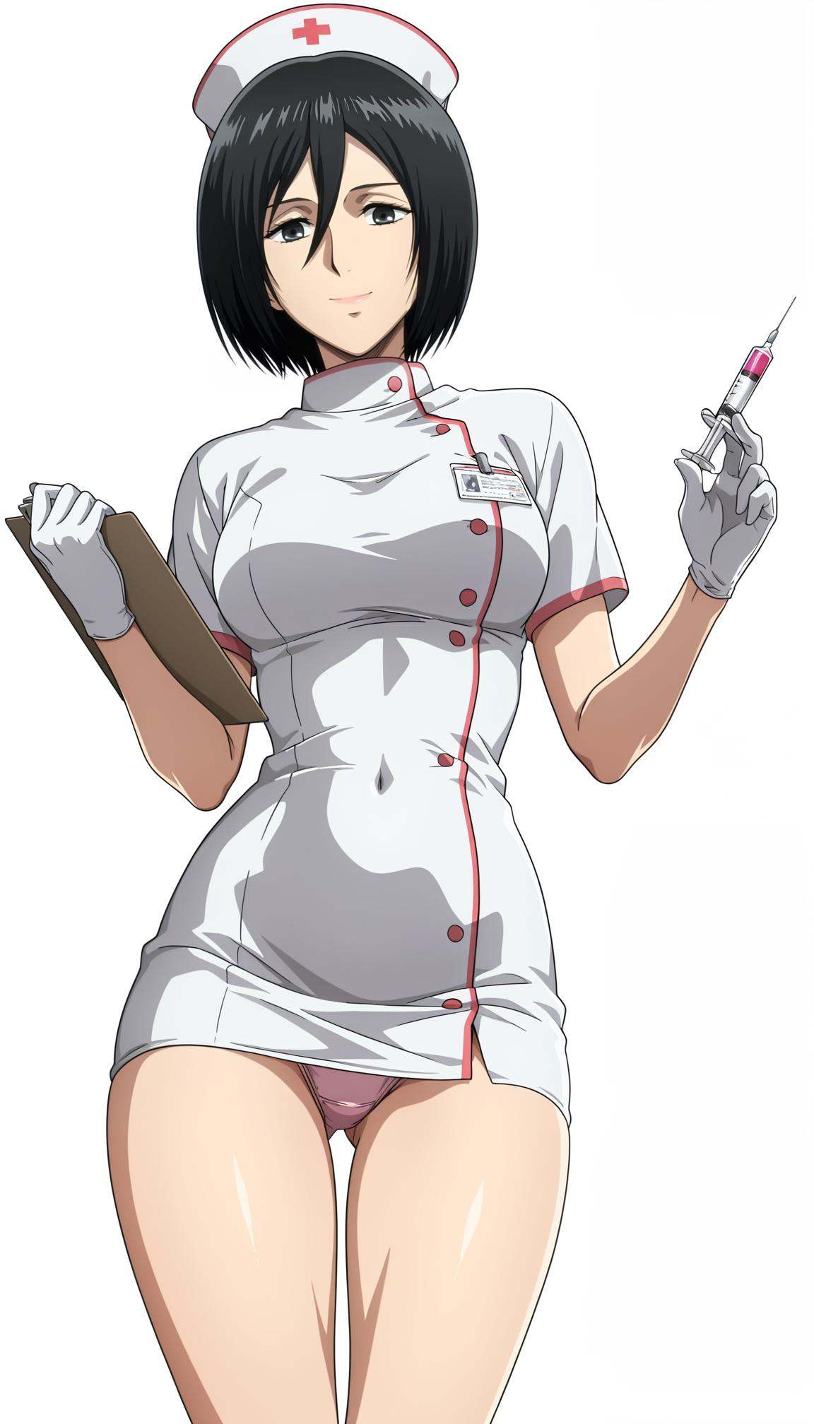 anime coloring,  anime screencap,  mikasa ackerman on Tensor.Art