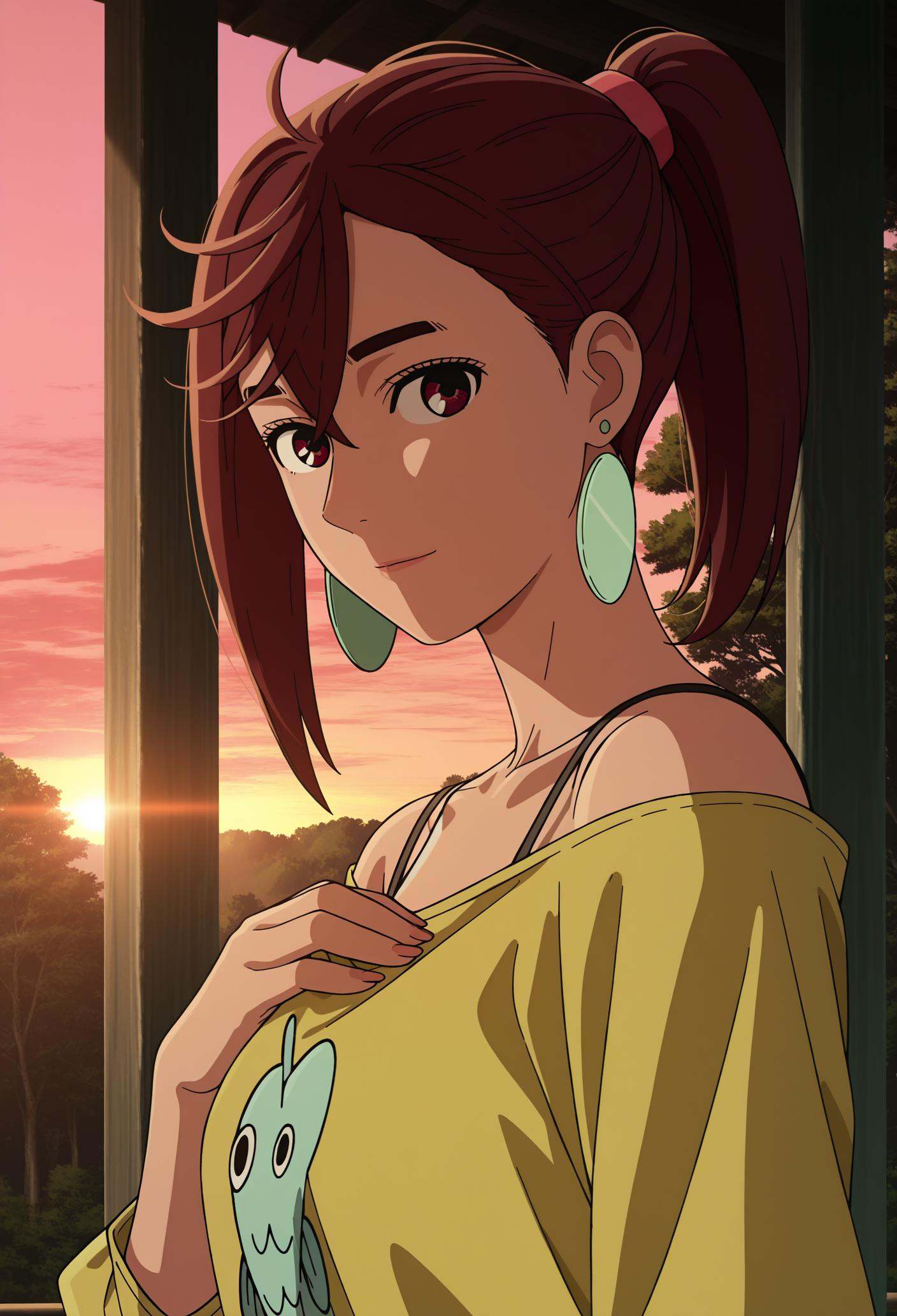 dandadan style,  ayase momo,  1girl on Tensor.Art