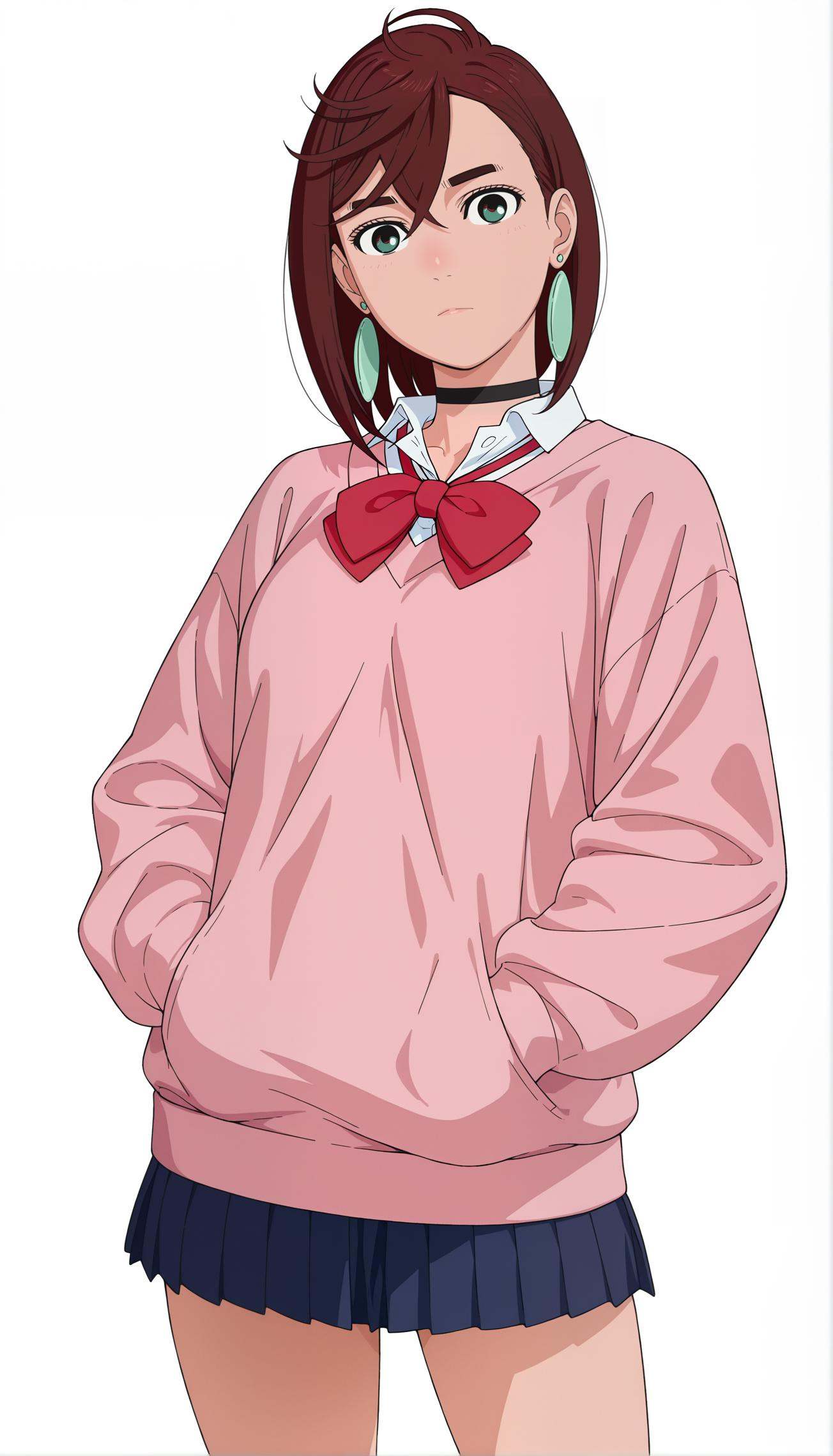 dandadan style,  ayase momo,  1girl on Tensor.Art