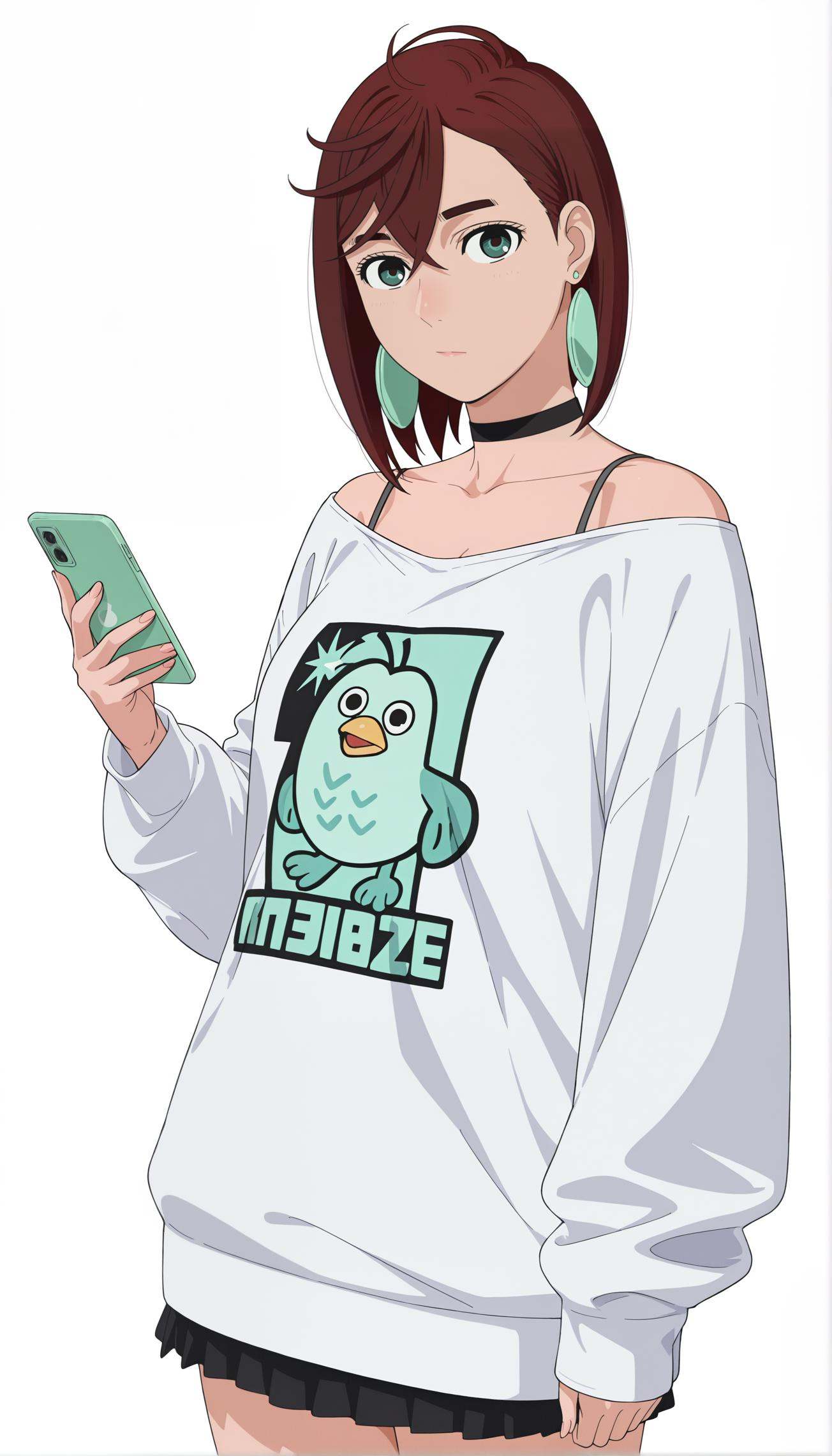 dandadan style,  ayase momo,  1girl on Tensor.Art