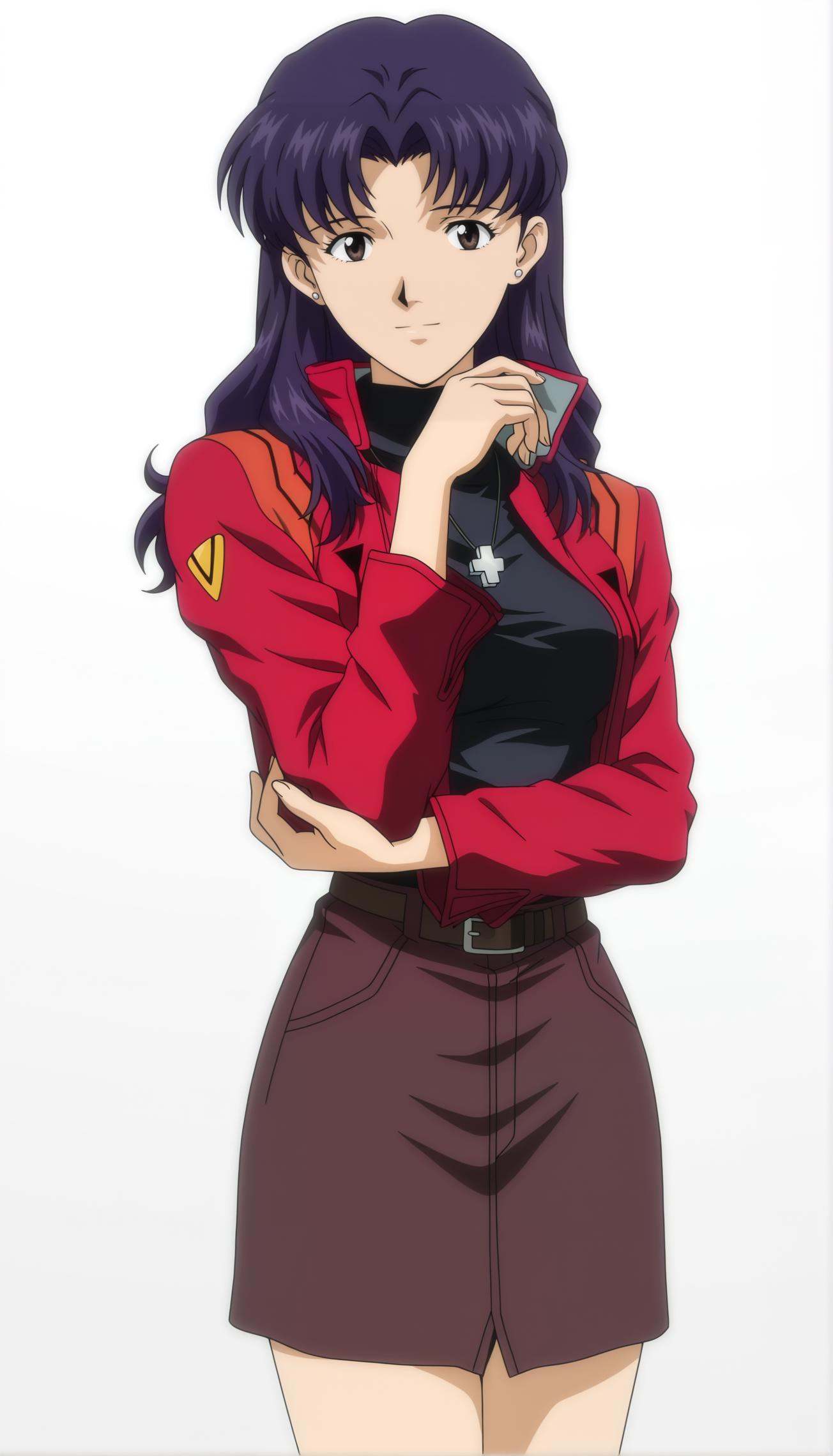 anime coloring,  anime screencap,  katsuragi misato on Tensor.Art