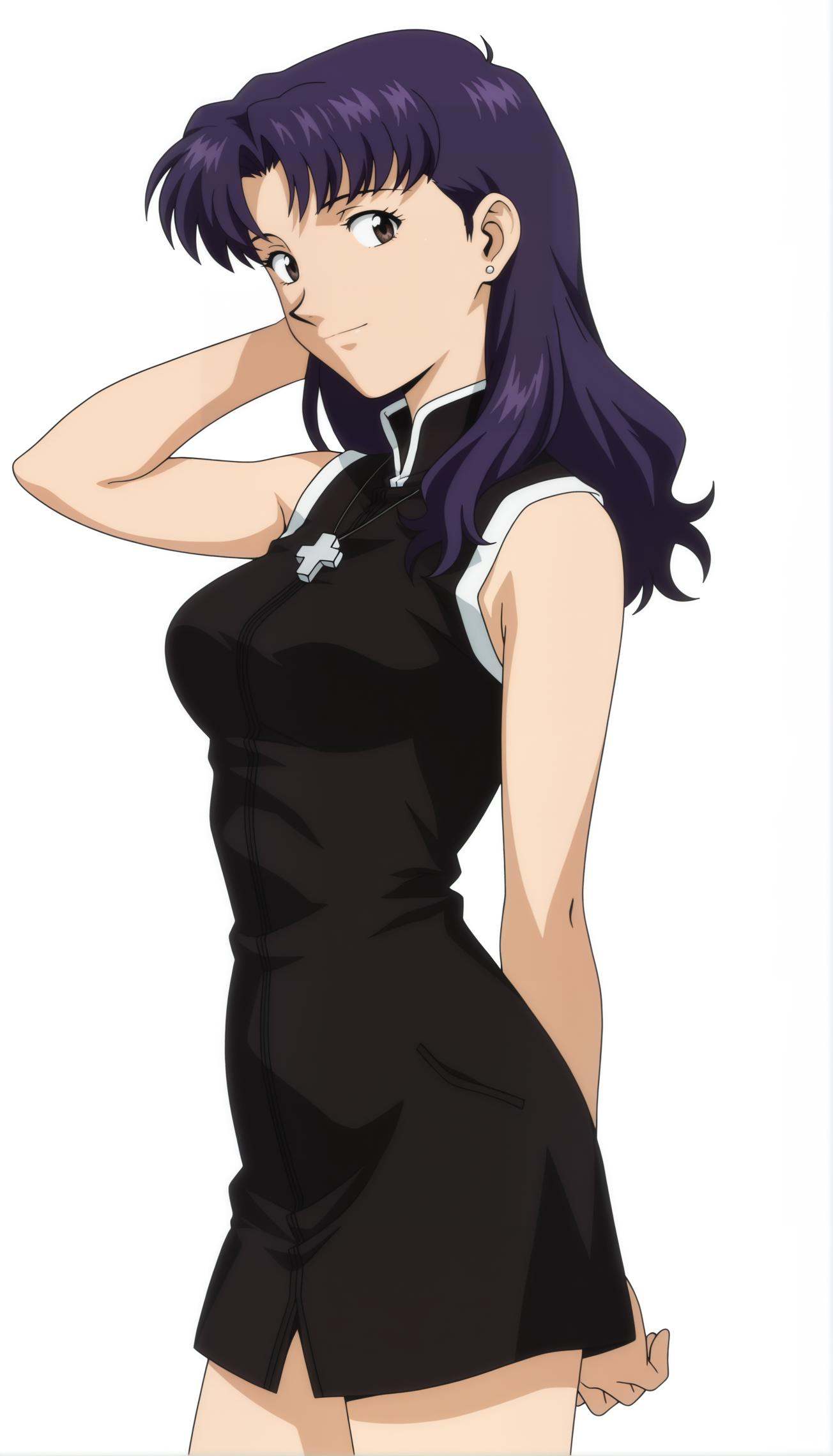 anime coloring,  anime screencap,  katsuragi misato on Tensor.Art