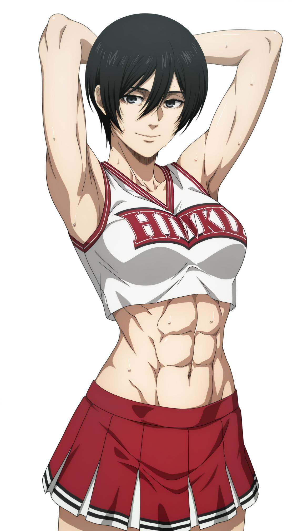 anime coloring,  anime screencap,  mikasa ackerman on Tensor.Art