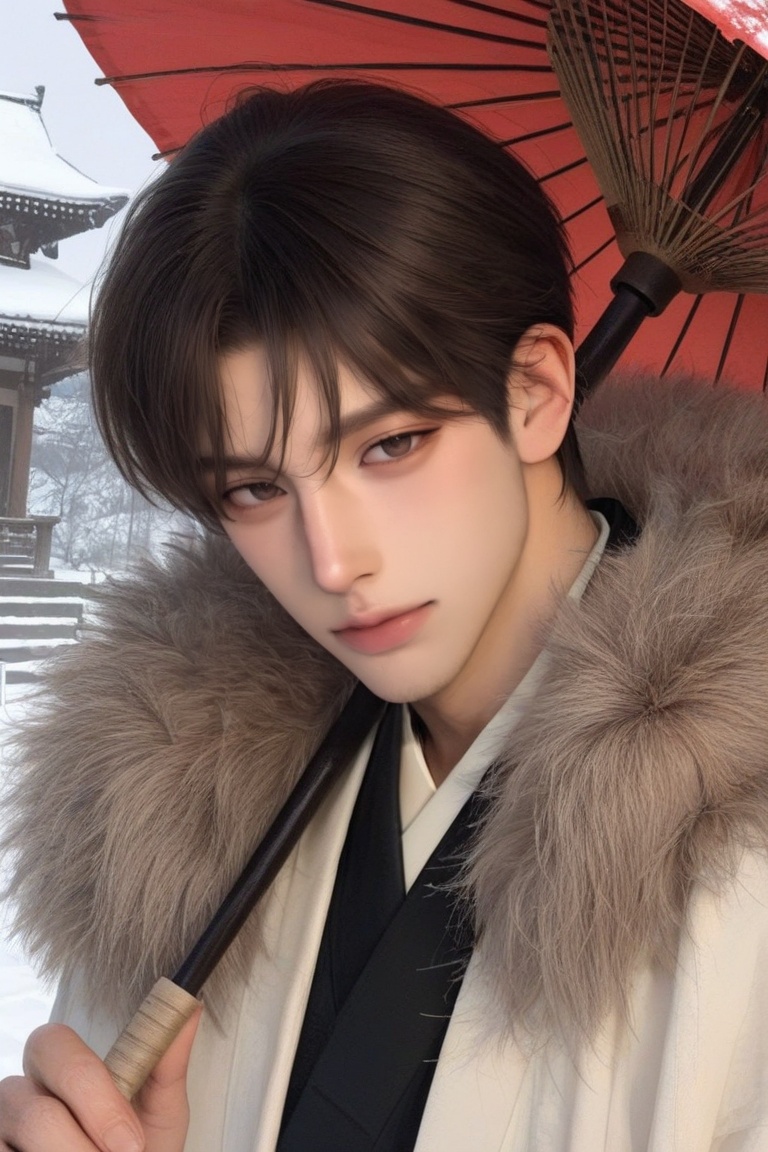 (((1 man)) with fair skin,  short hair,  bangs on Tensor.Art