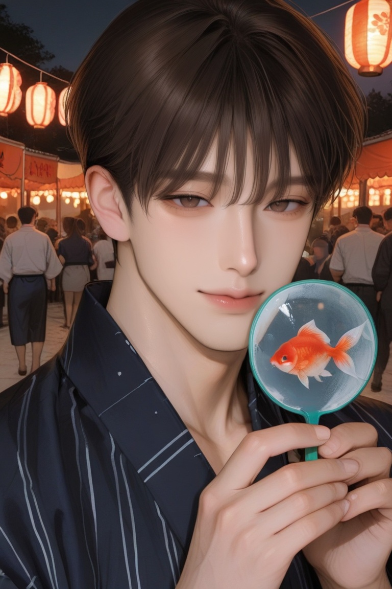 (((1 man)) with fair skin,  short hair,  bangs on Tensor.Art