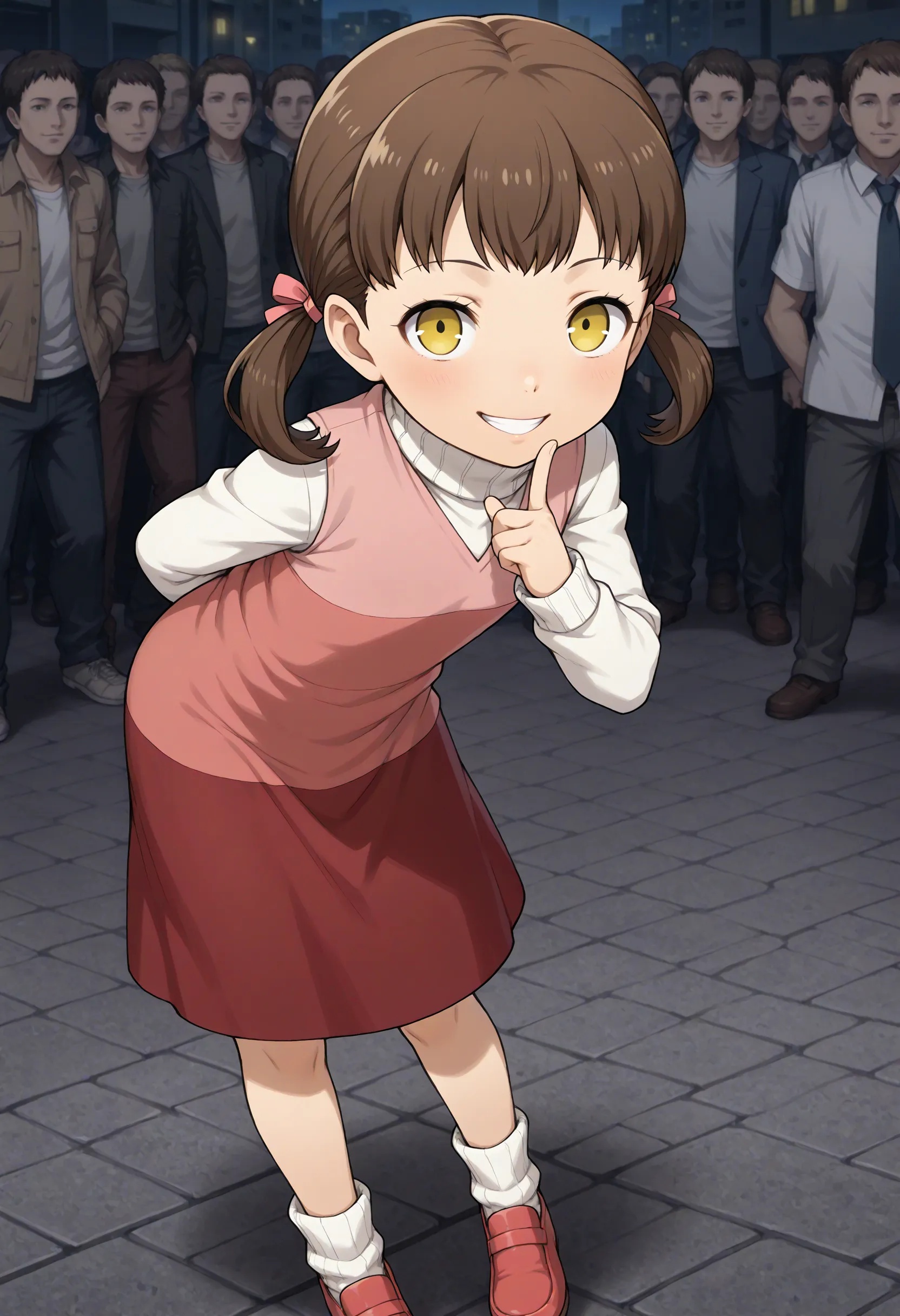 1girl,  doujima nanako,  brown hair on Tensor.Art