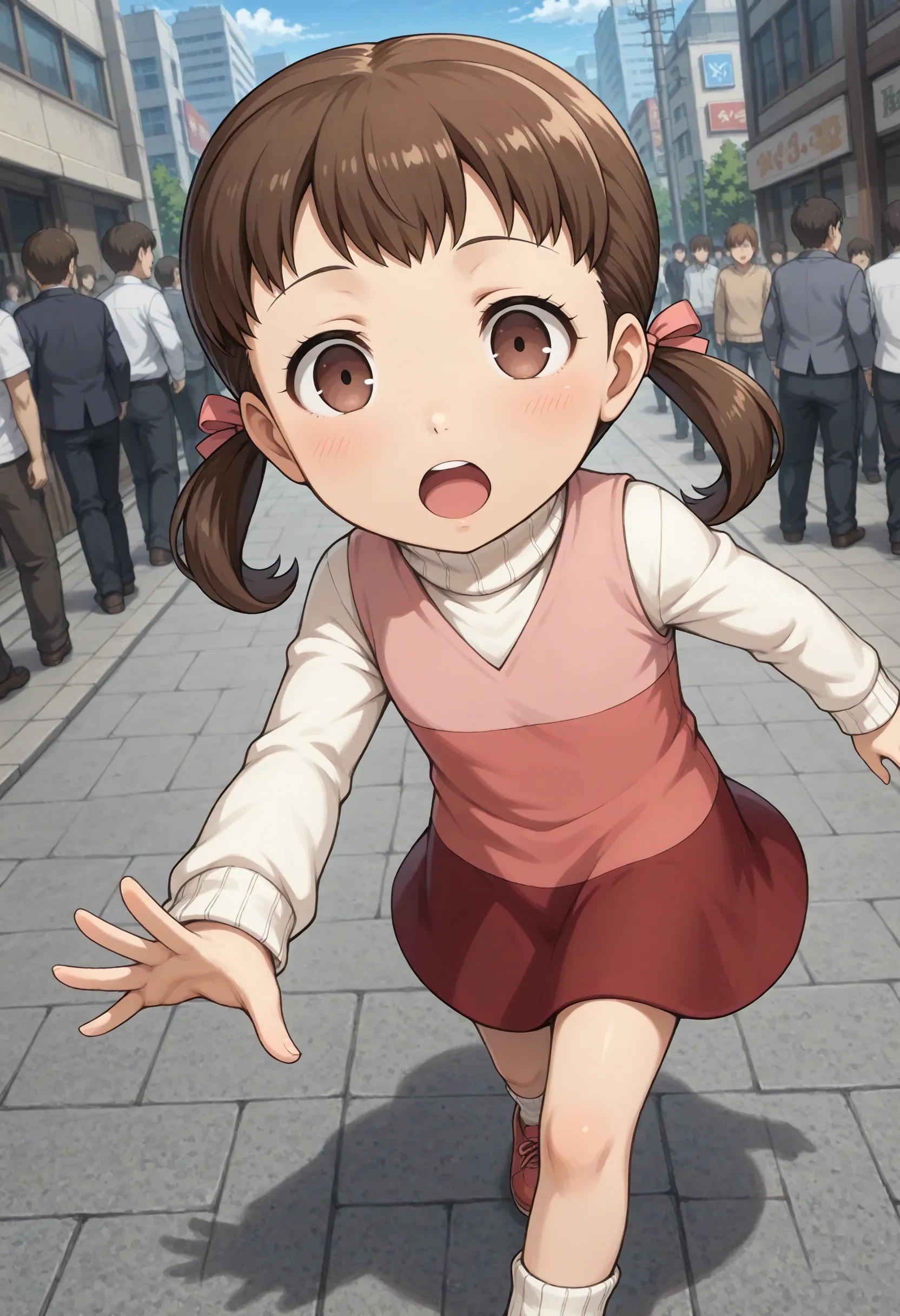 1girl,  doujima nanako,  brown hair on Tensor.Art
