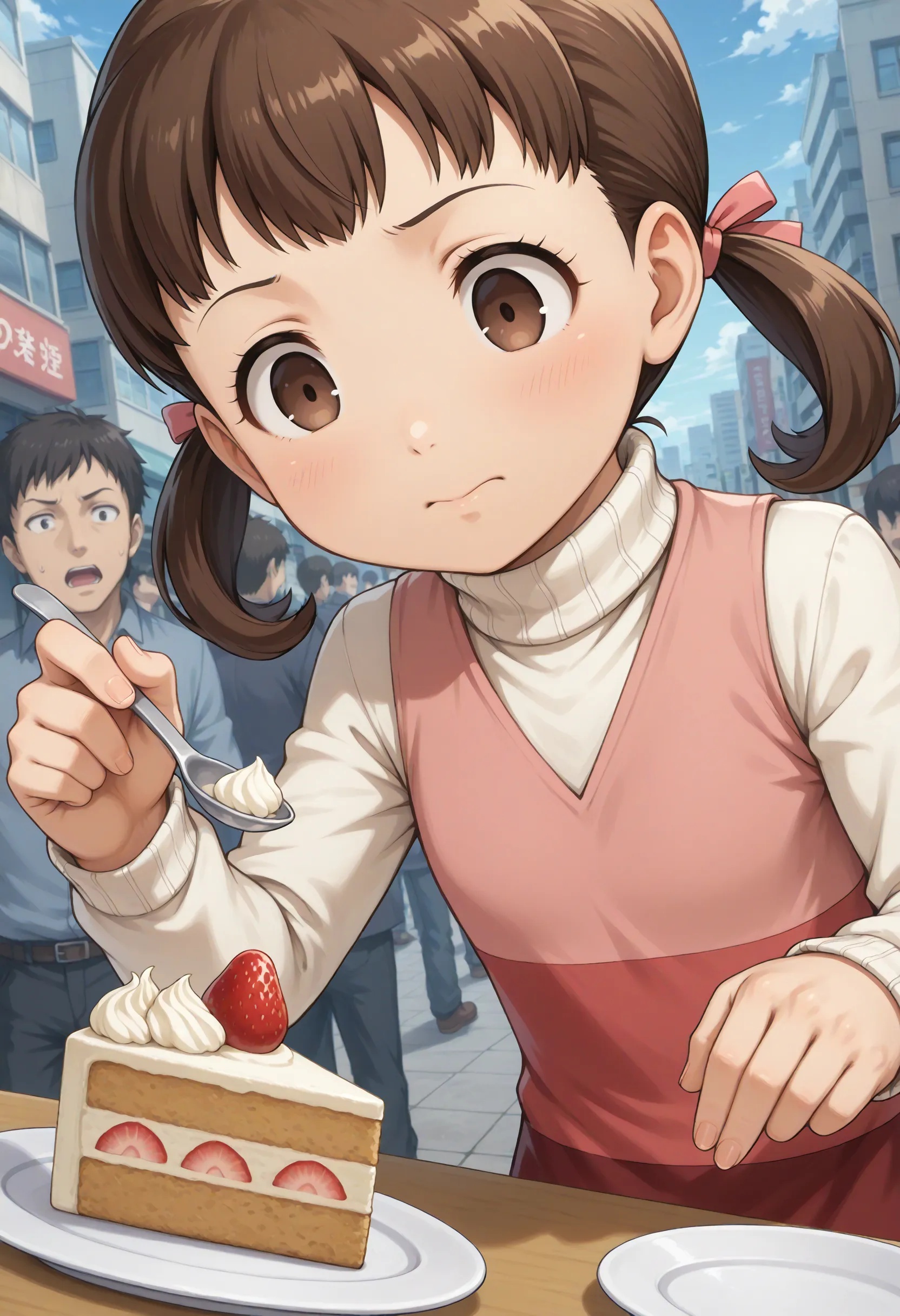 1girl,  doujima nanako,  brown hair on Tensor.Art