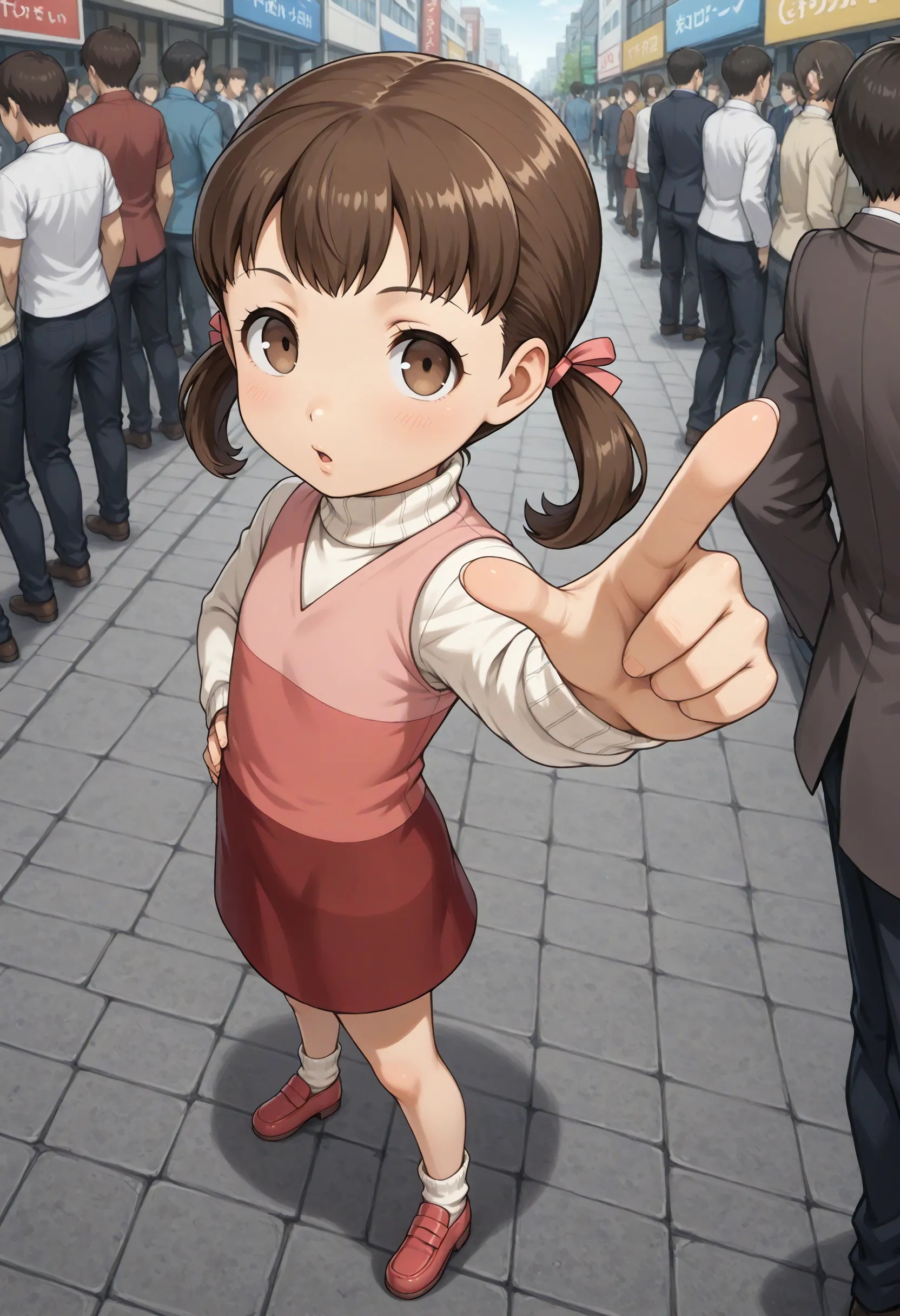 1girl,  doujima nanako,  brown hair on Tensor.Art