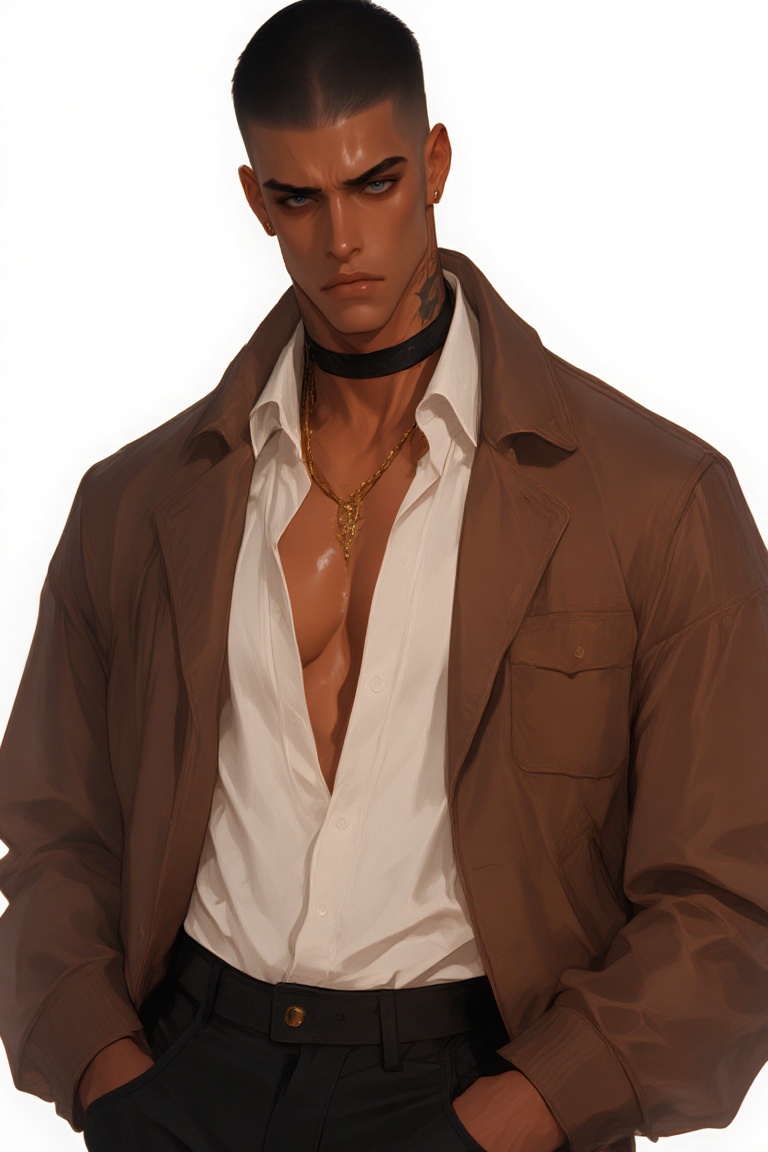 1boy,  muscular male,  lips on Tensor.Art