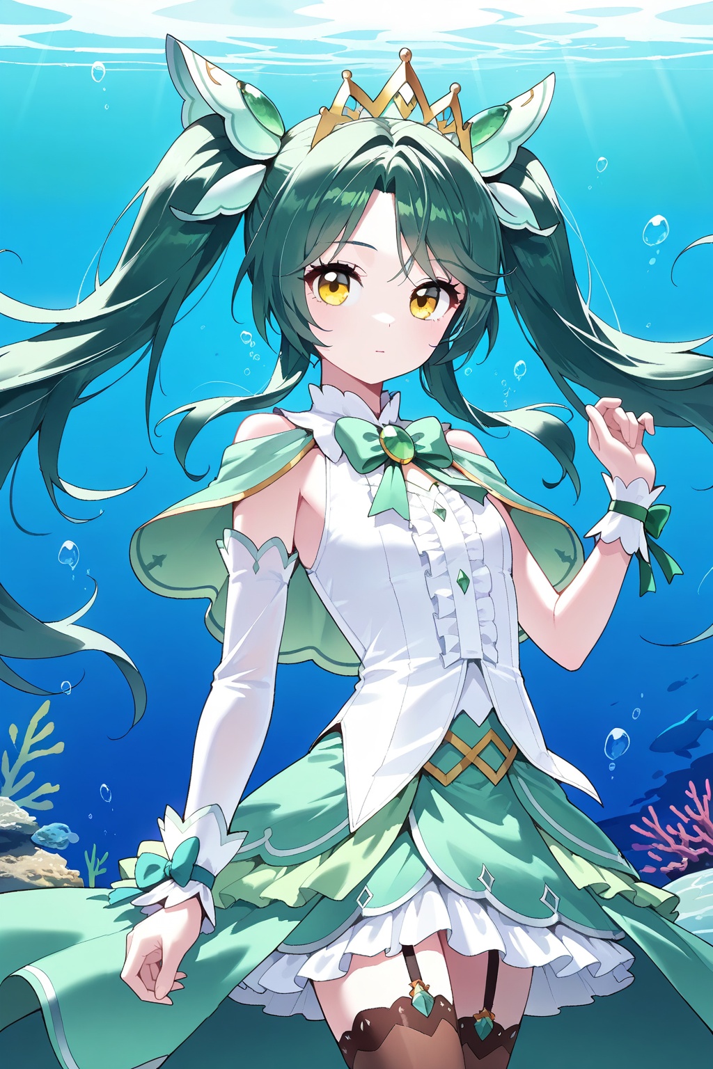 underwater,  underwater,  upper body on Tensor.Art