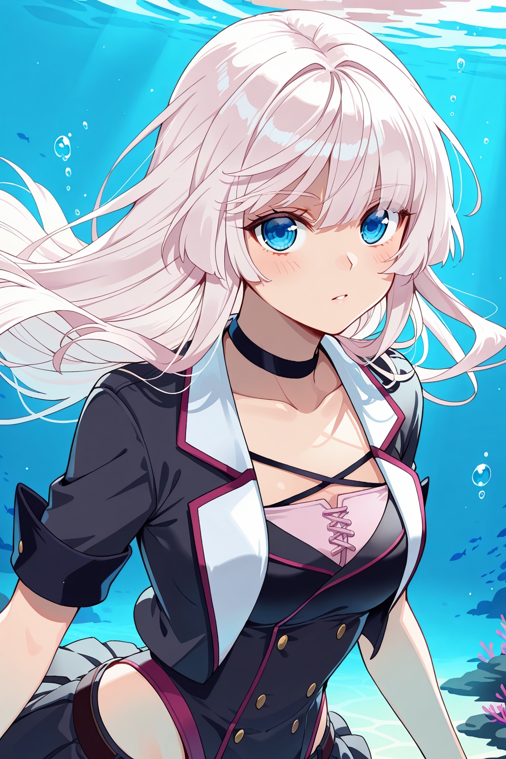 underwater,  underwater,  upper body on Tensor.Art