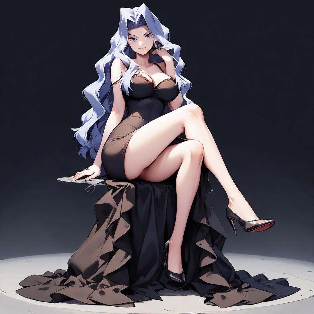 karen,  1girl,  black dress on Tensor.Art