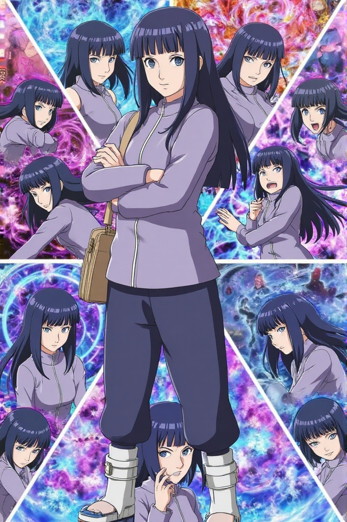 hinata_collage,  hinata hyuga,  naruto shippuden on Tensor.Art