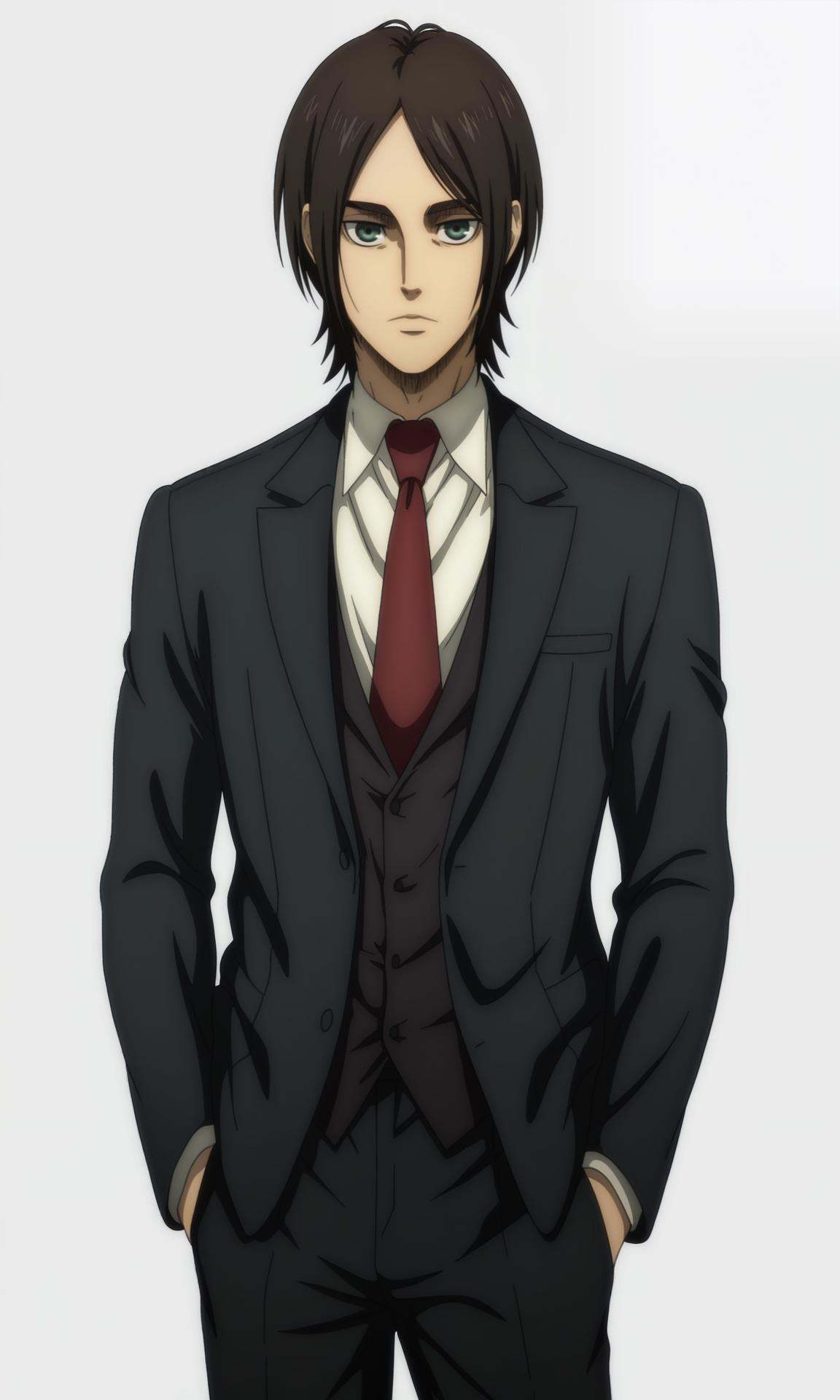 eren yeager,  1boy,  male focus on Tensor.Art
