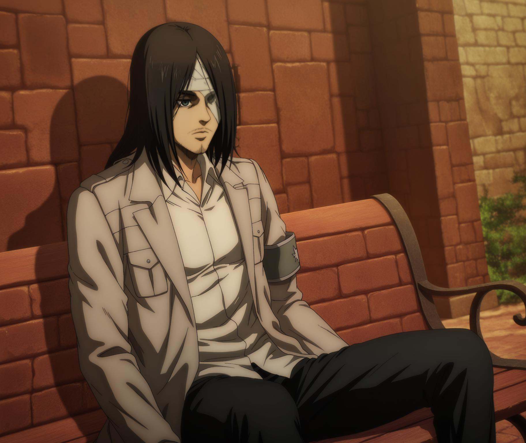 eren yeager,  1boy,  male focus on Tensor.Art