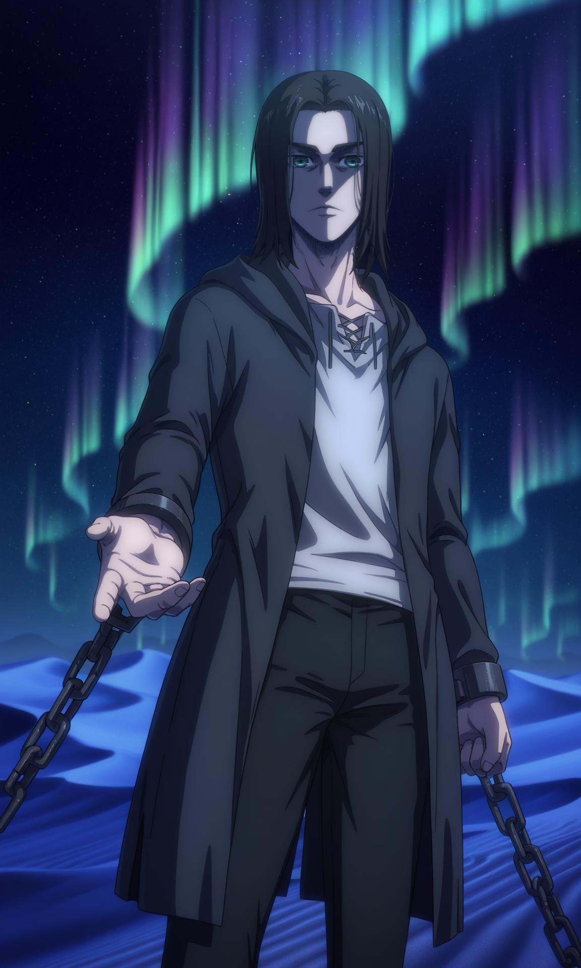 eren yeager,  1boy,  male focus on Tensor.Art