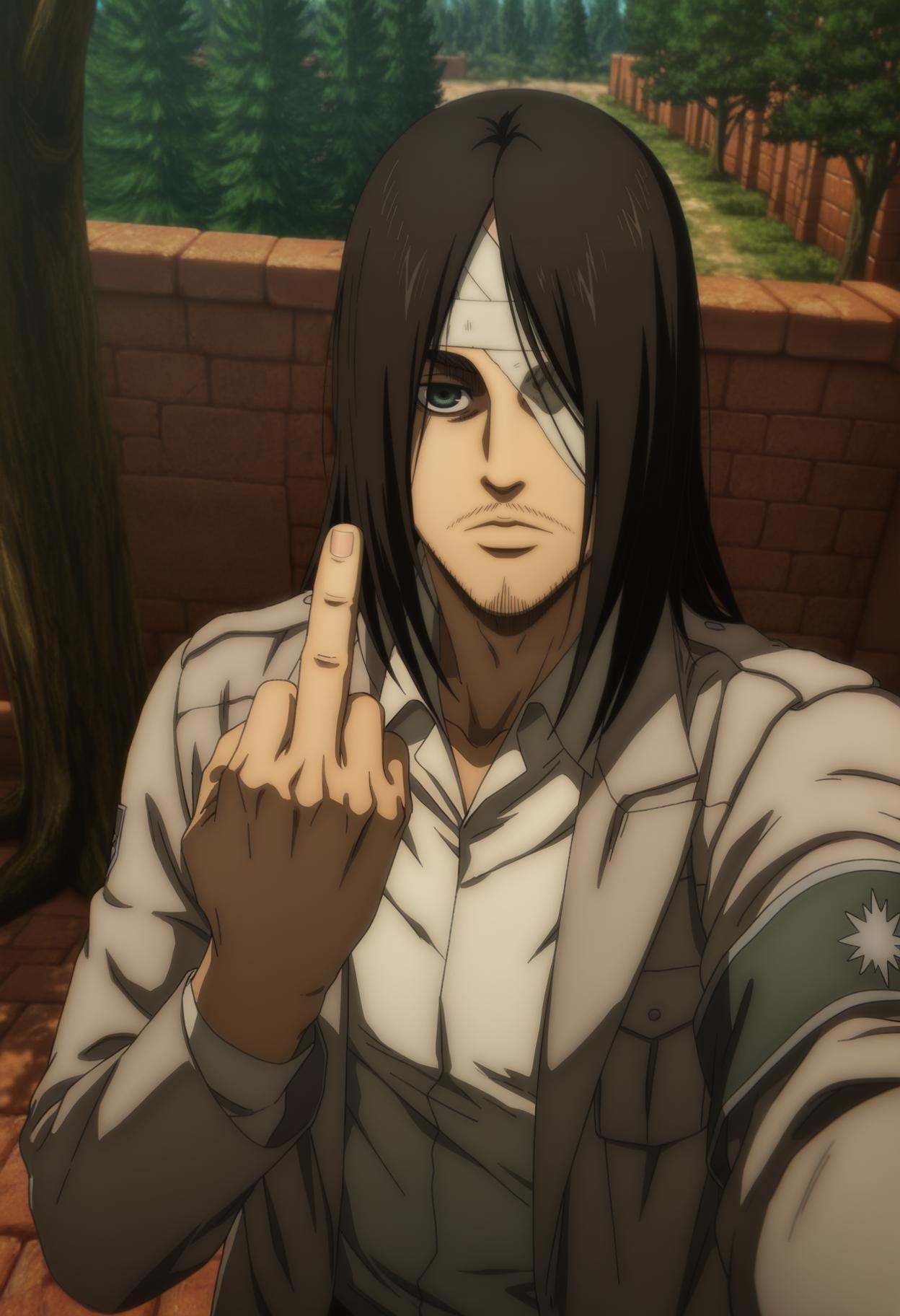 eren yeager,  1boy,  male focus on Tensor.Art