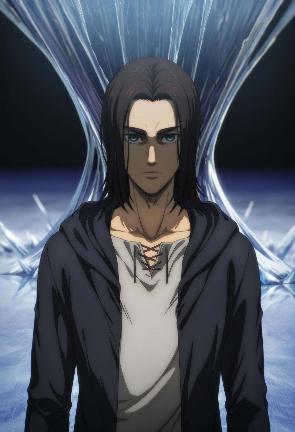 eren yeager,  1boy,  male focus on Tensor.Art
