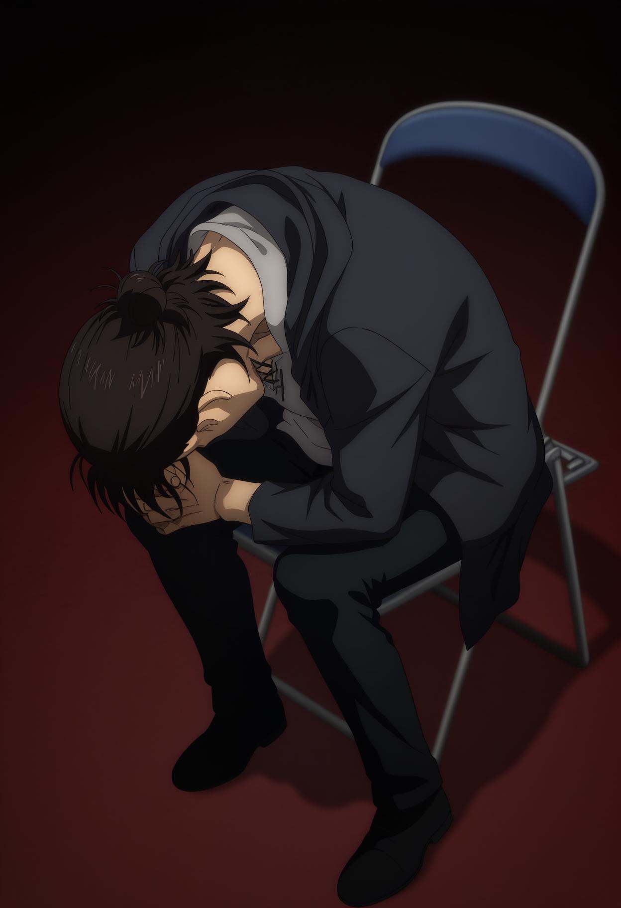 eren yeager,  1boy,  single hair bun on Tensor.Art