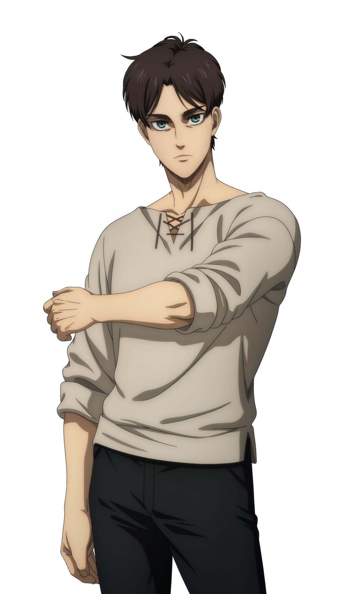eren yeager,  1boy,  male focus on Tensor.Art