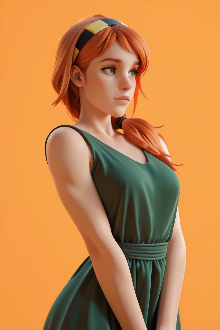 1girl,  solo,  simple background on Tensor.Art