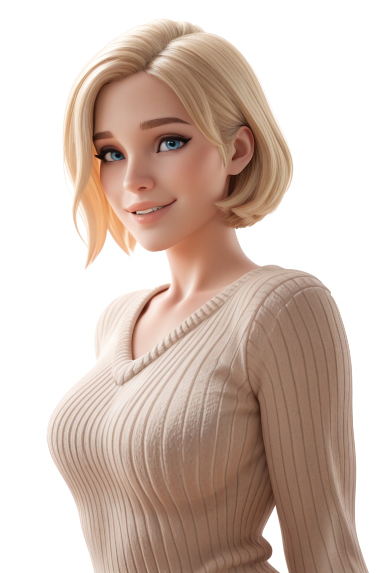 1girl,  solo,  white background on Tensor.Art