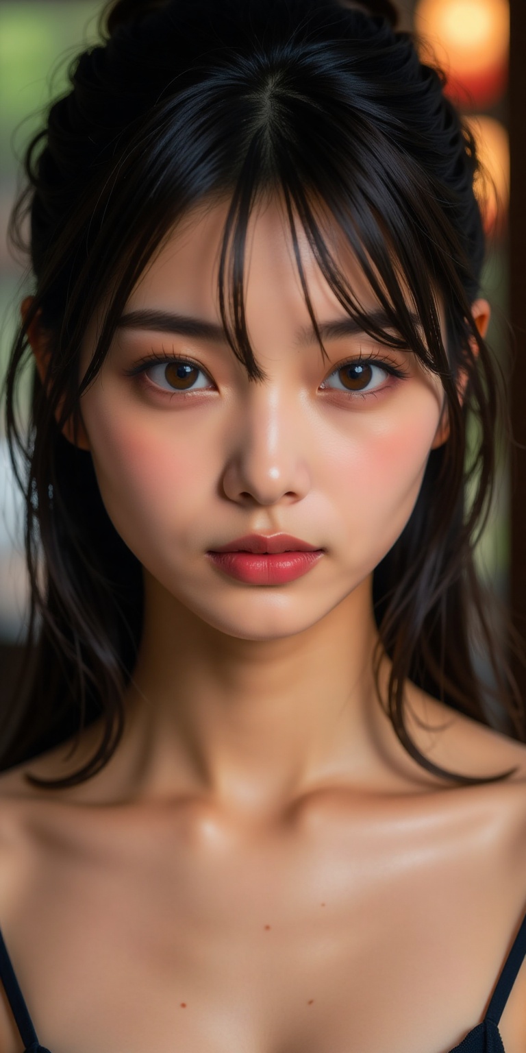 an ultra-realistic portrait of a glamorous supermodel,  featuring a beautifully detailed face,  captivating eyes and seren...