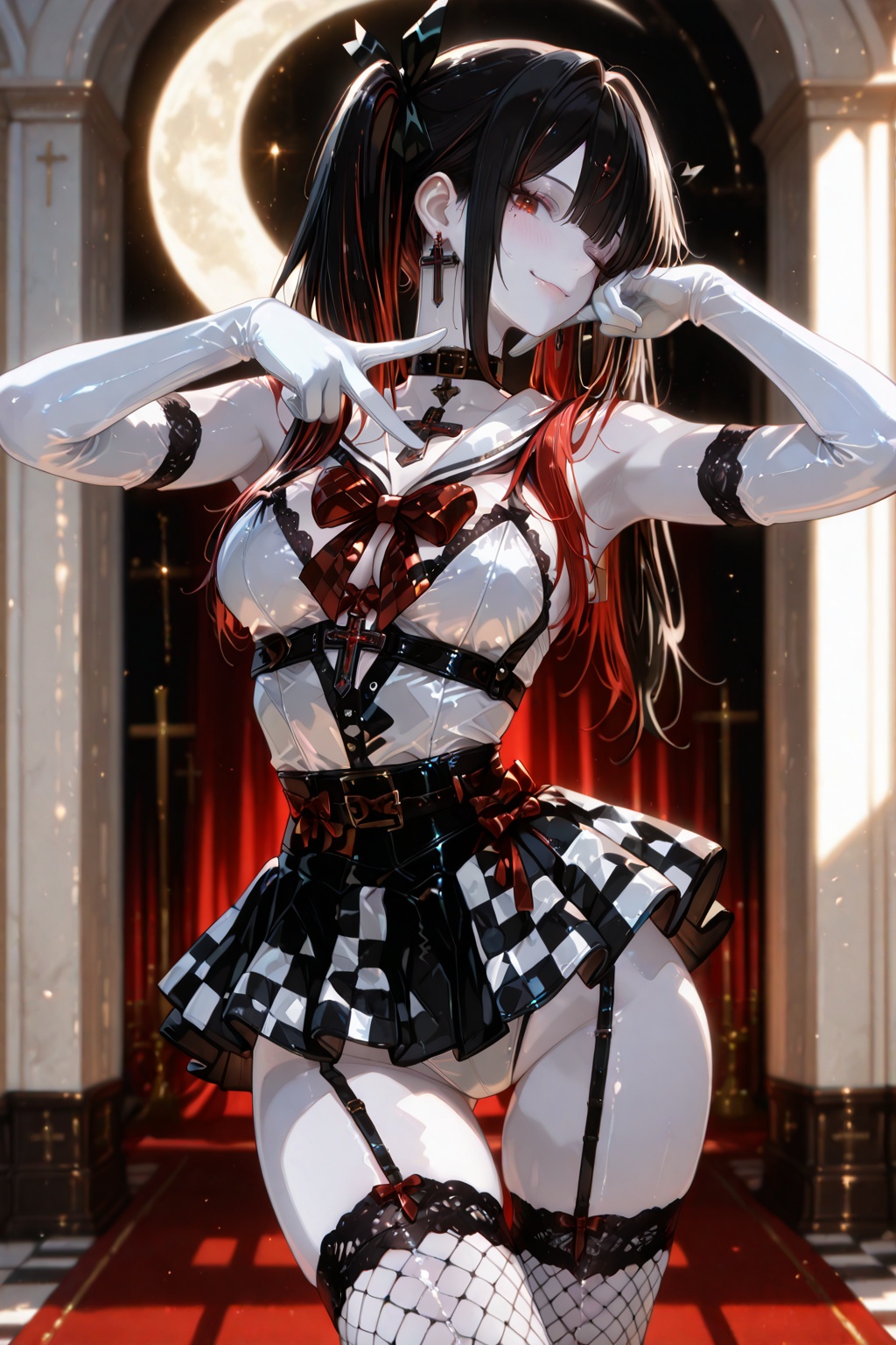 1 woman,  solo,  long hair on Tensor.Art