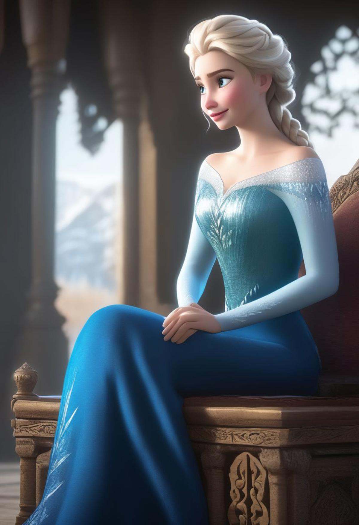 sysdeep_elsa,  1girl,  Elsa on Tensor.Art