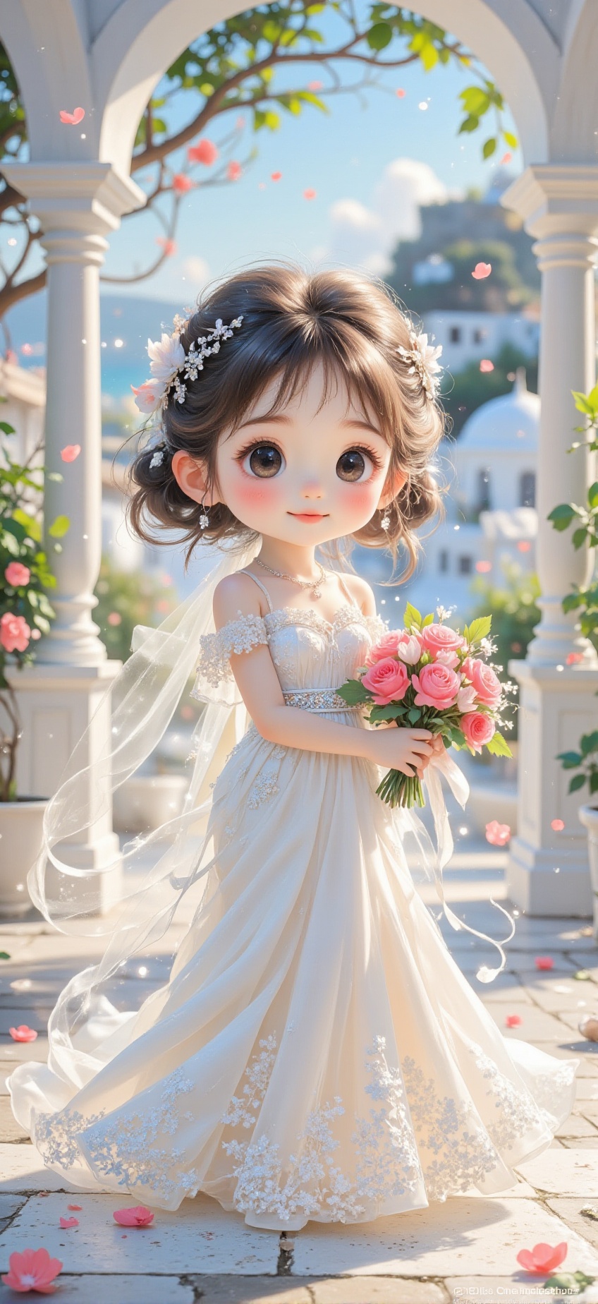 A baby doll-like young girl,  likely Asian,  with soft chubby cheeks and a gentle on Tensor.Art